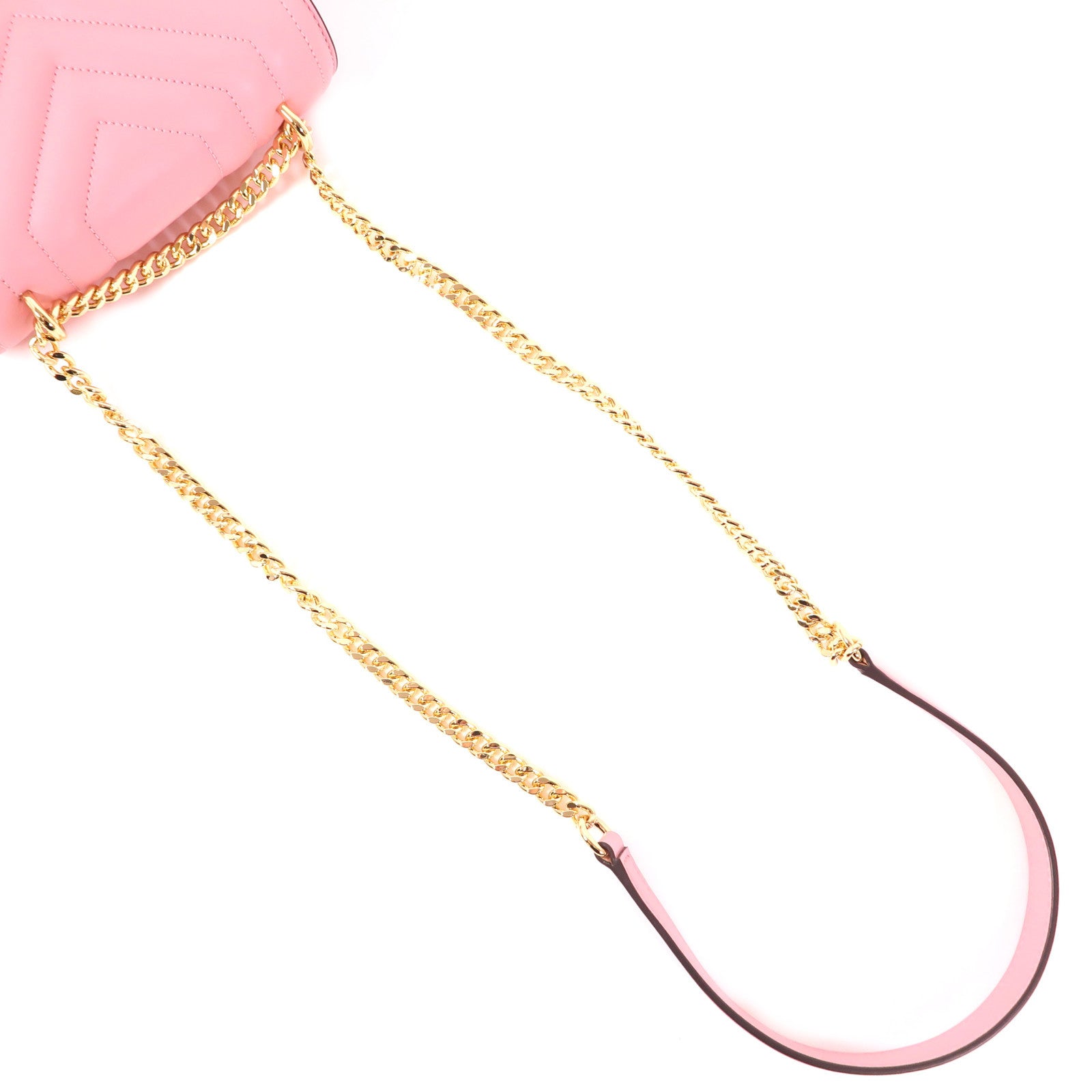 Michael Kors GHW Whitney Shoulder Bag 30F8TXIL1T622 1234 Calfskin Leather Pink