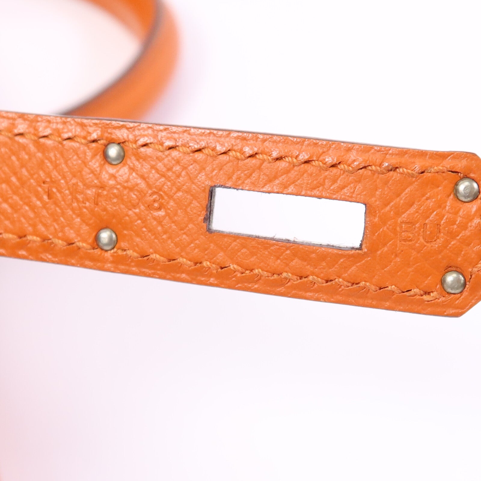 HERMES Epsom皮革Kelly 32手挽肩背兩用袋Orange