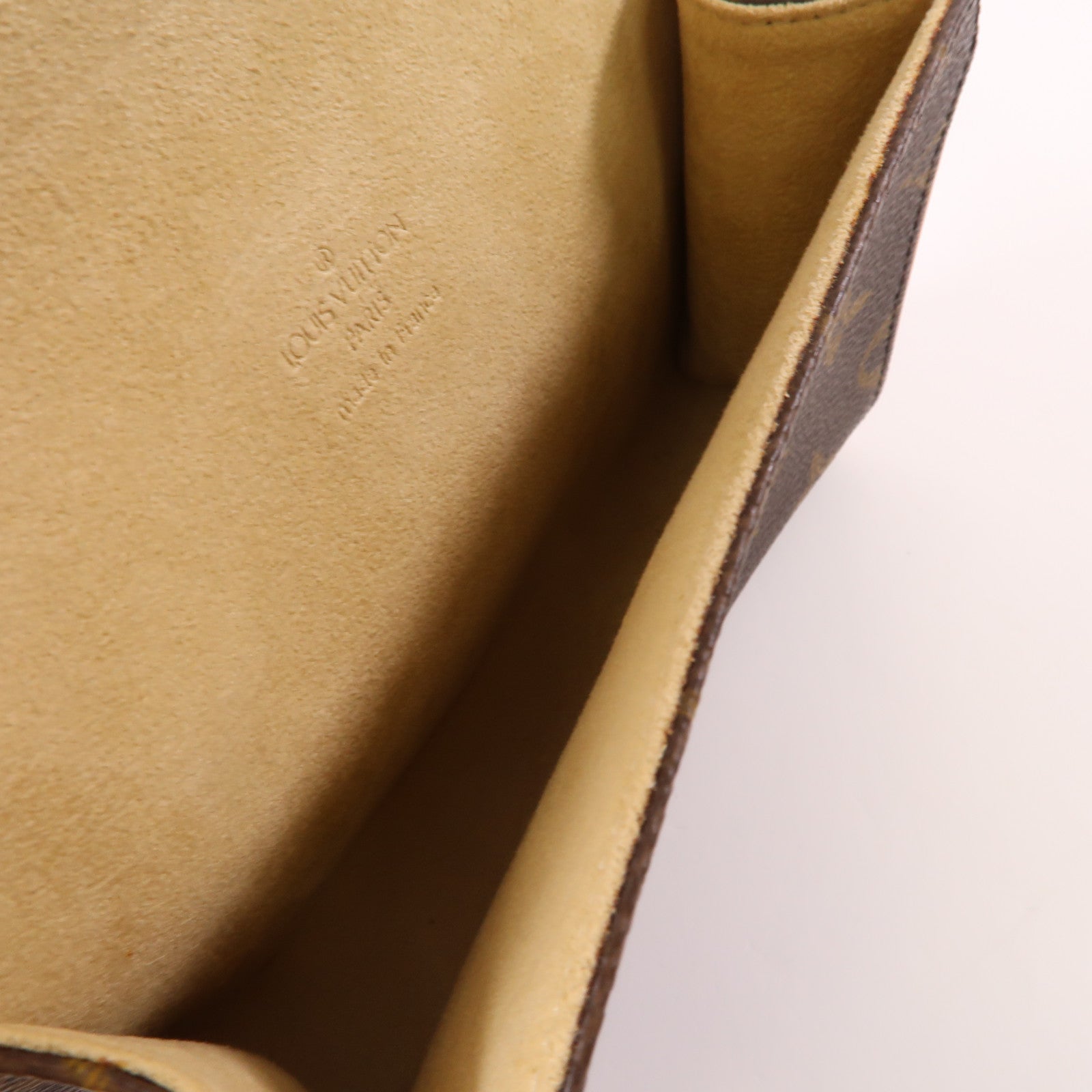 LOUIS VUITTON Monogram Pochette Florentine XS金扣腰包棕色