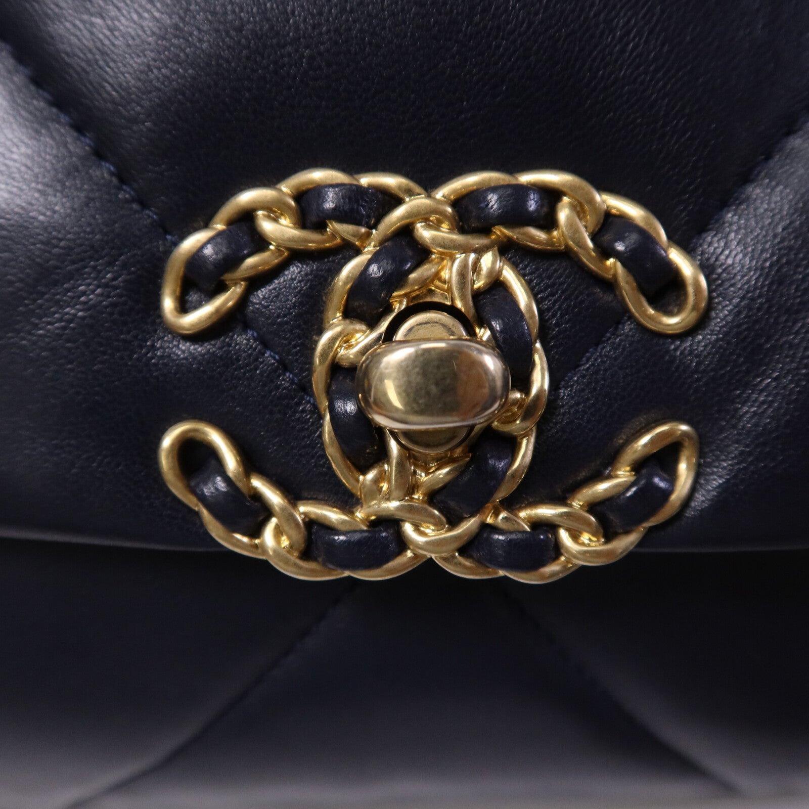 CHANEL 羊皮皮革19Bag Small手挽肩背兩用袋