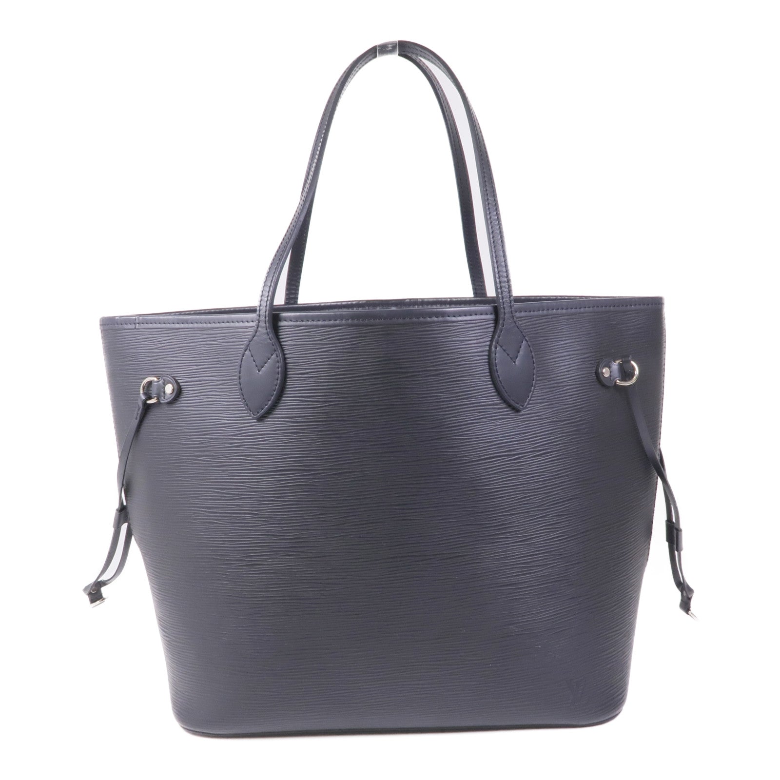 LOUIS VUITTON Epi Neverfull MM銀扣手挽袋