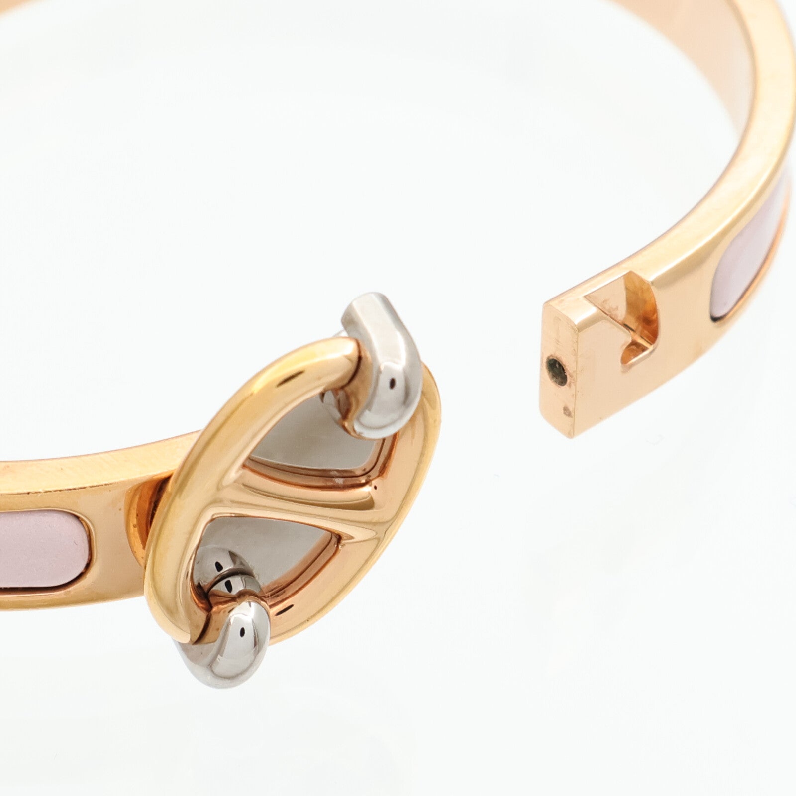 HERMES 金屬/琺瑯Mini Clic Chaine D'Ancre手鐲
