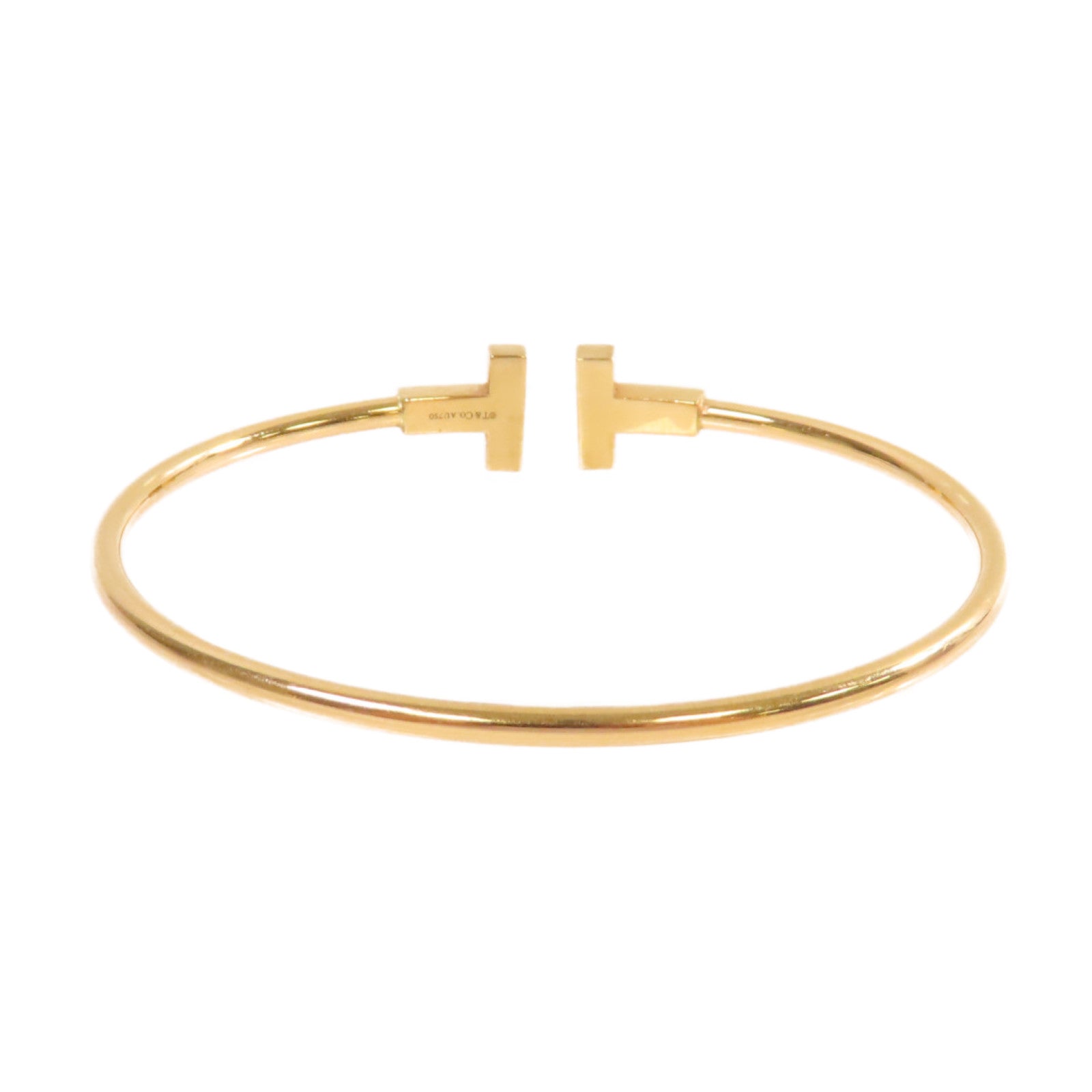 TIFFANY＆CO 18K黃金T Wire Bracelet手鐲