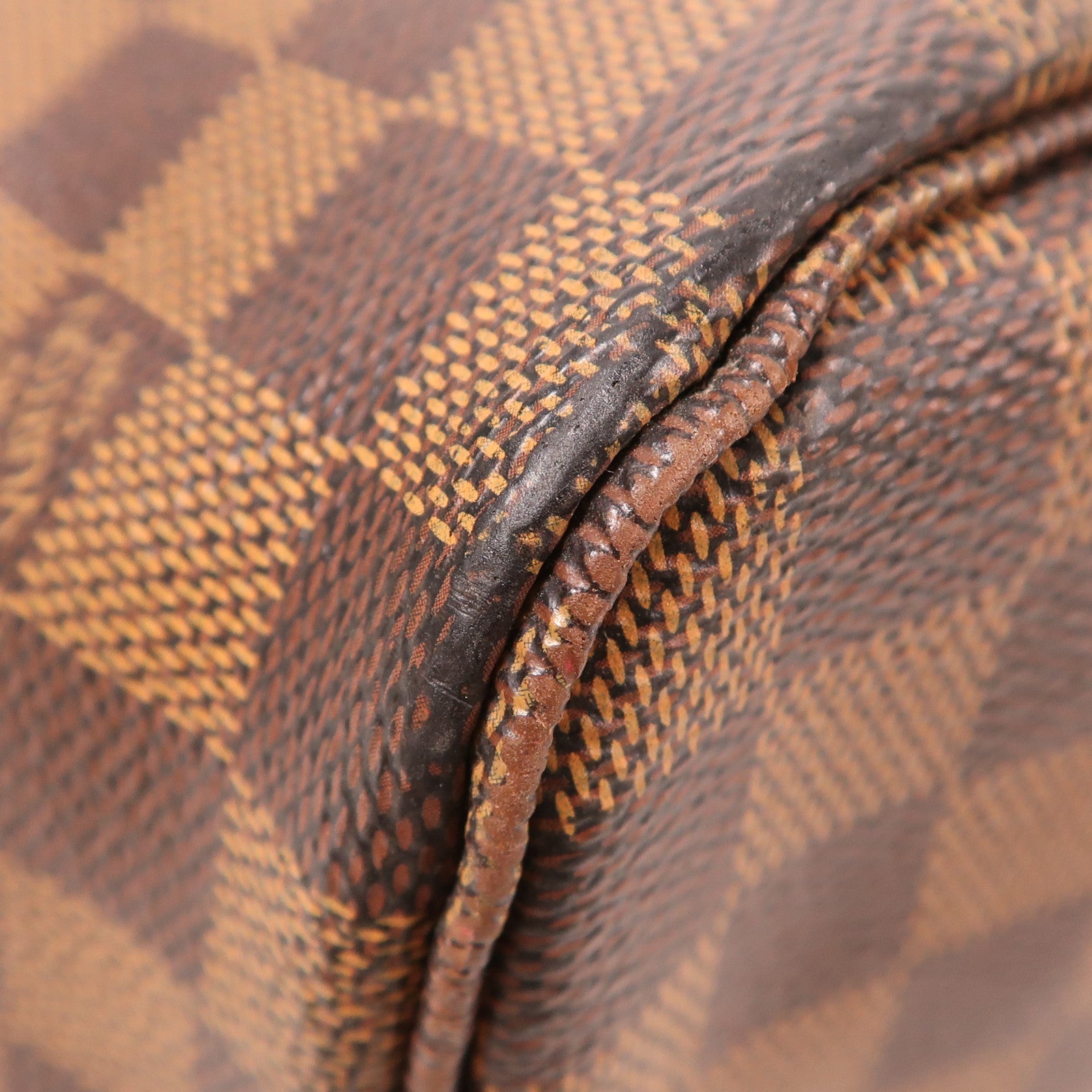 LOUIS VUITTON Damier Neverfull MM金扣手挽袋/肩背袋