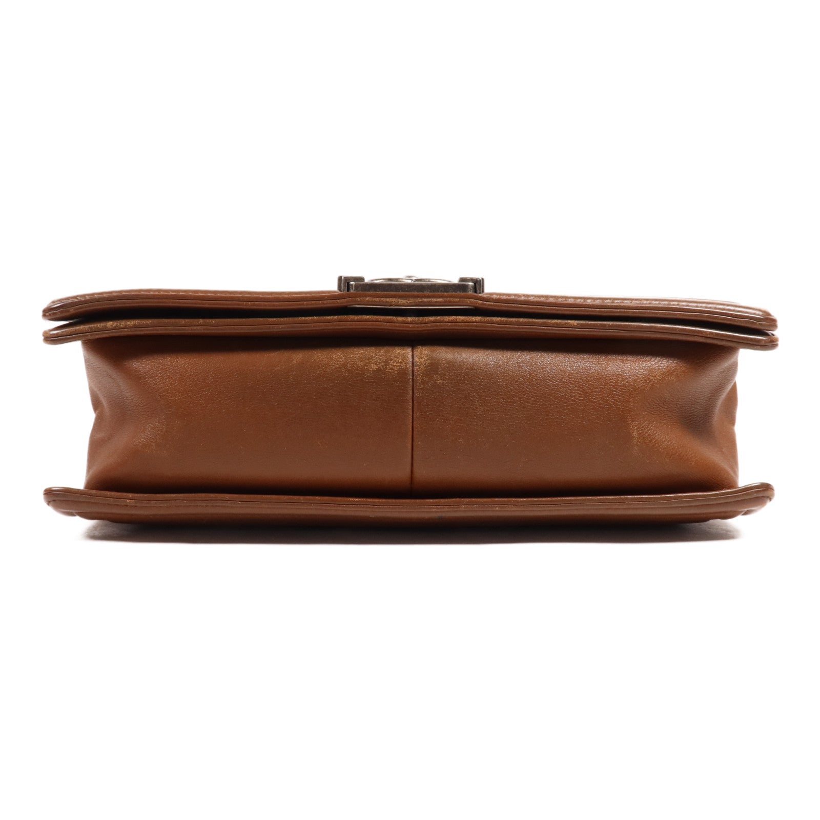 CHANEL 牛皮皮革Seasonal Boy Chanel Large銀扣肩背袋