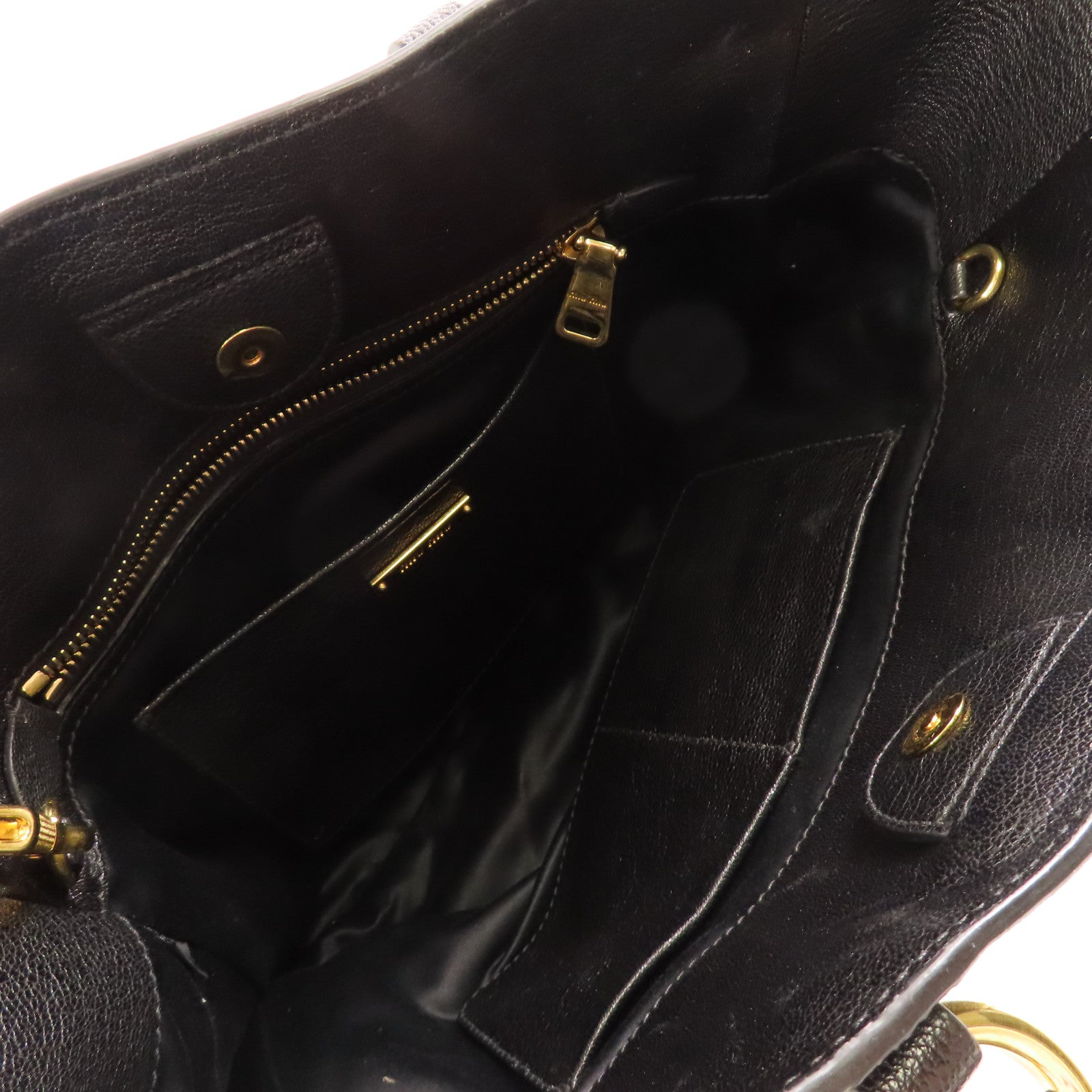 Miu Miu 皮革2 Way Bag金扣手挽肩背兩用袋