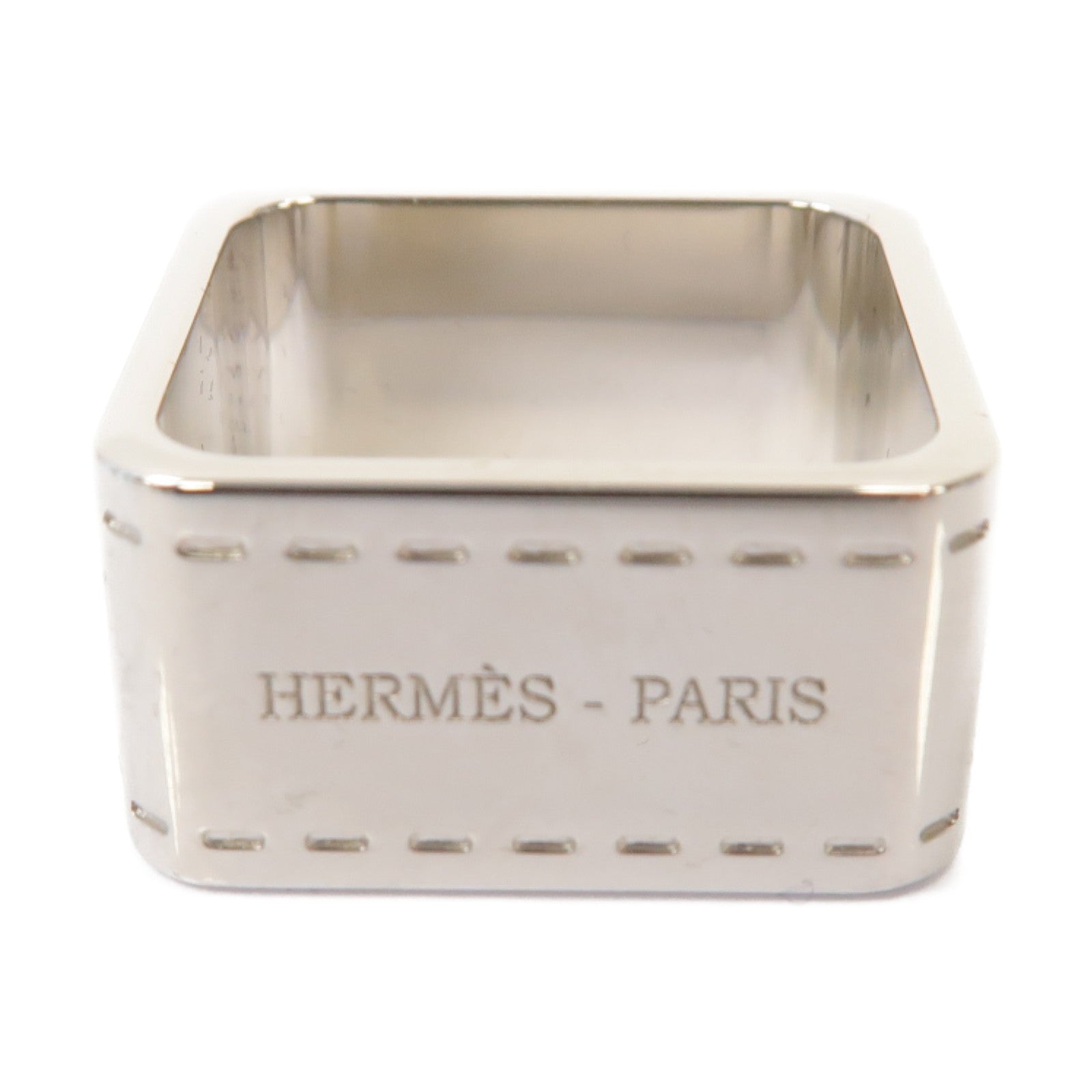 HERMES 【激減優惠】金屬Scarf Ring圍巾戒指銀色
