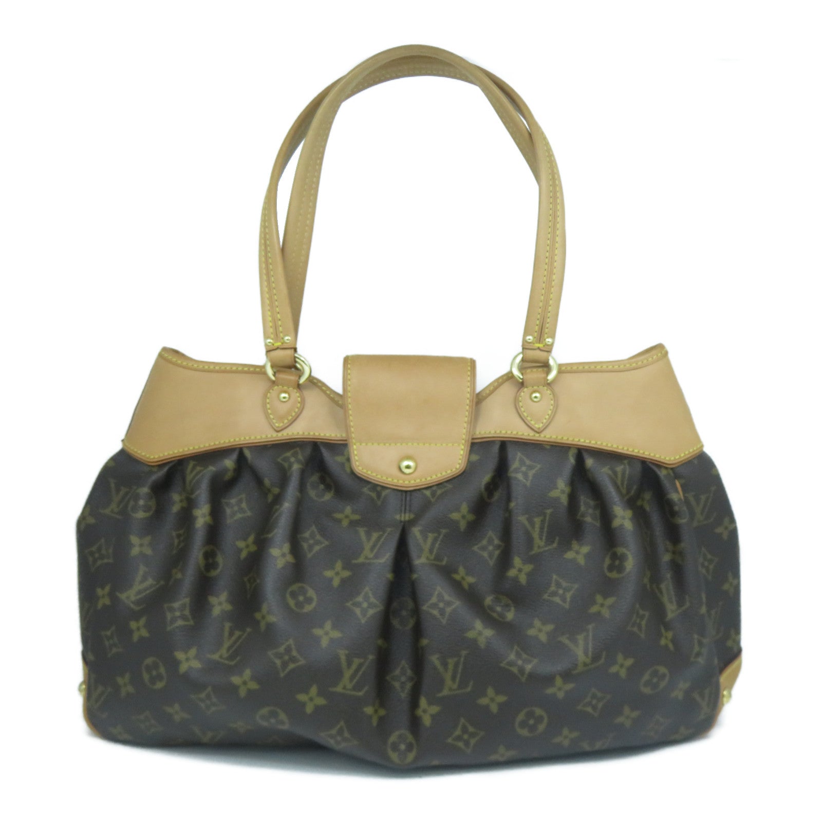 LOUIS VUITTON 【激減優惠】Monogram Boetie MM金扣手挽袋啡色