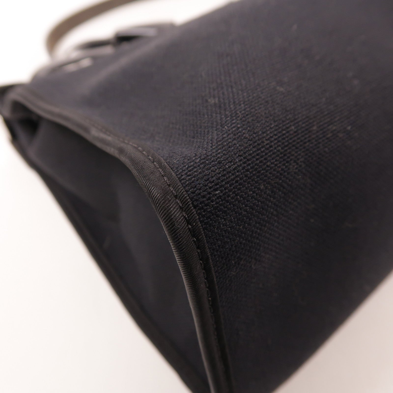 HERMES 帆布Herbag PM銀扣手挽肩背兩用袋