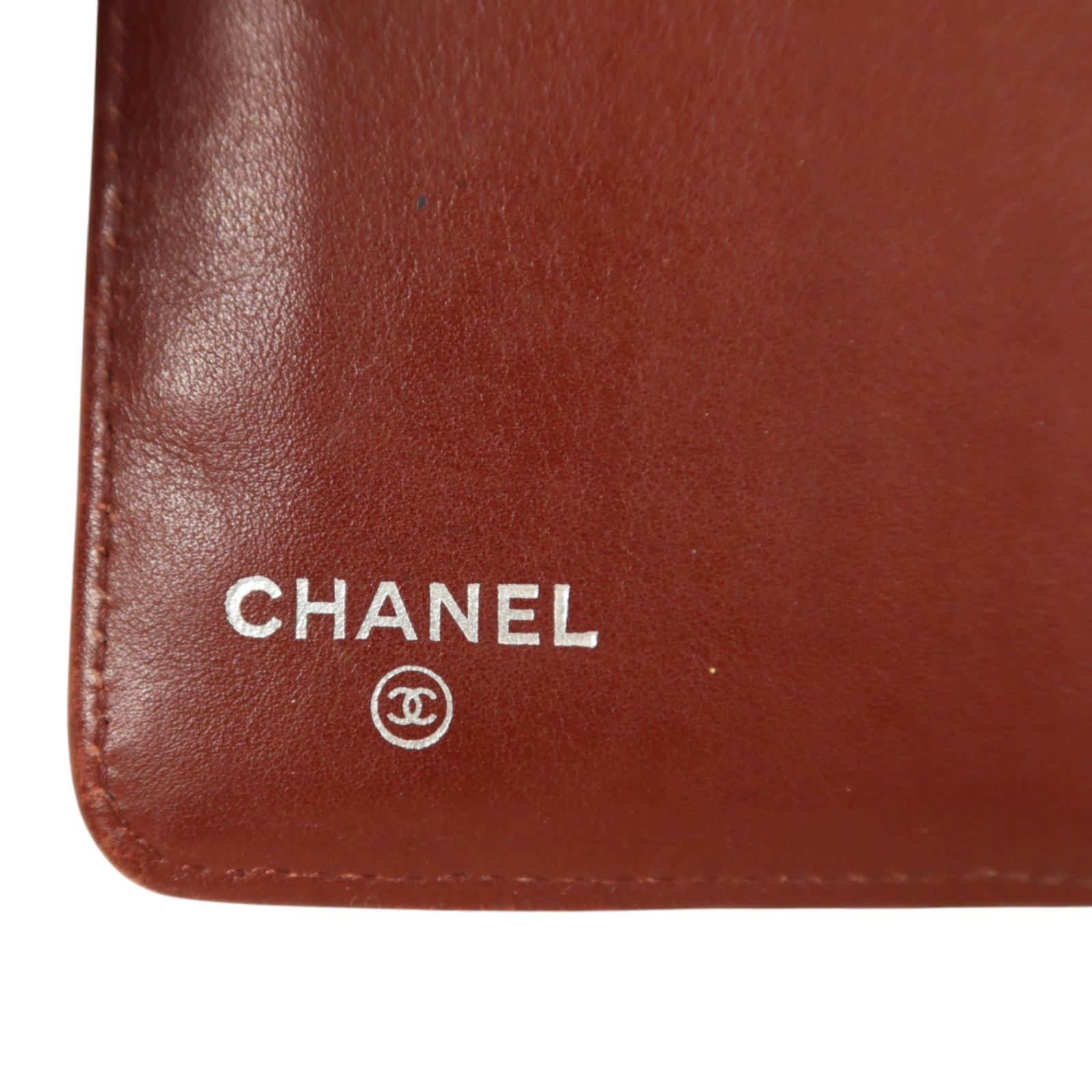 CHANEL 牛皮皮革Wallet銀扣長錢包