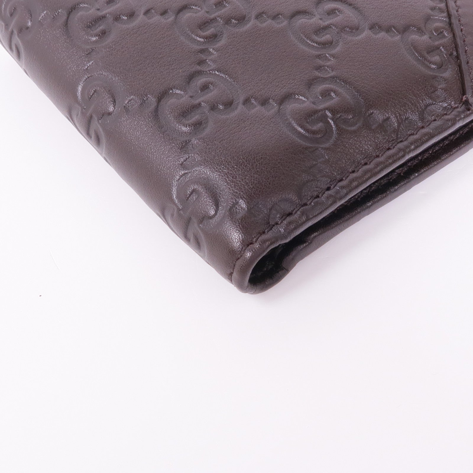 GUCCI 牛皮皮革Wallet銀扣錢包