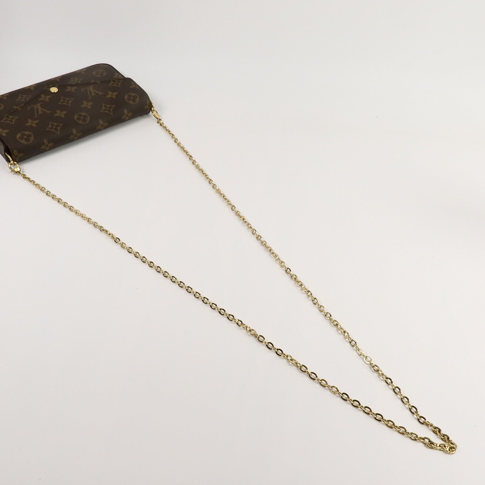 LOUIS VUITTON Monogram Pochette Felicie鏈帶肩背袋