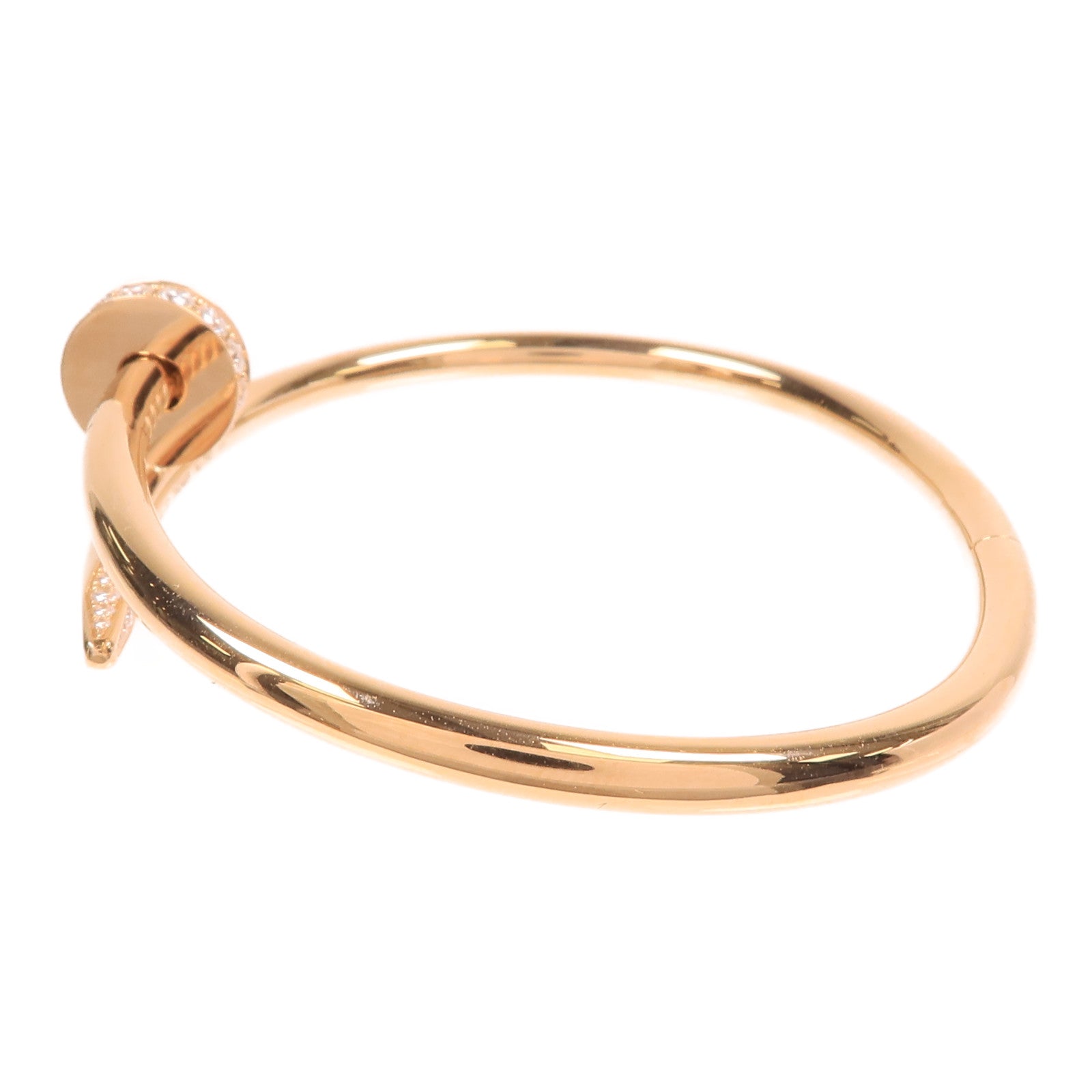 CARTIER 18K玫瑰金Juste Ur Clou Diamond鑽石手鐲Cartier#17