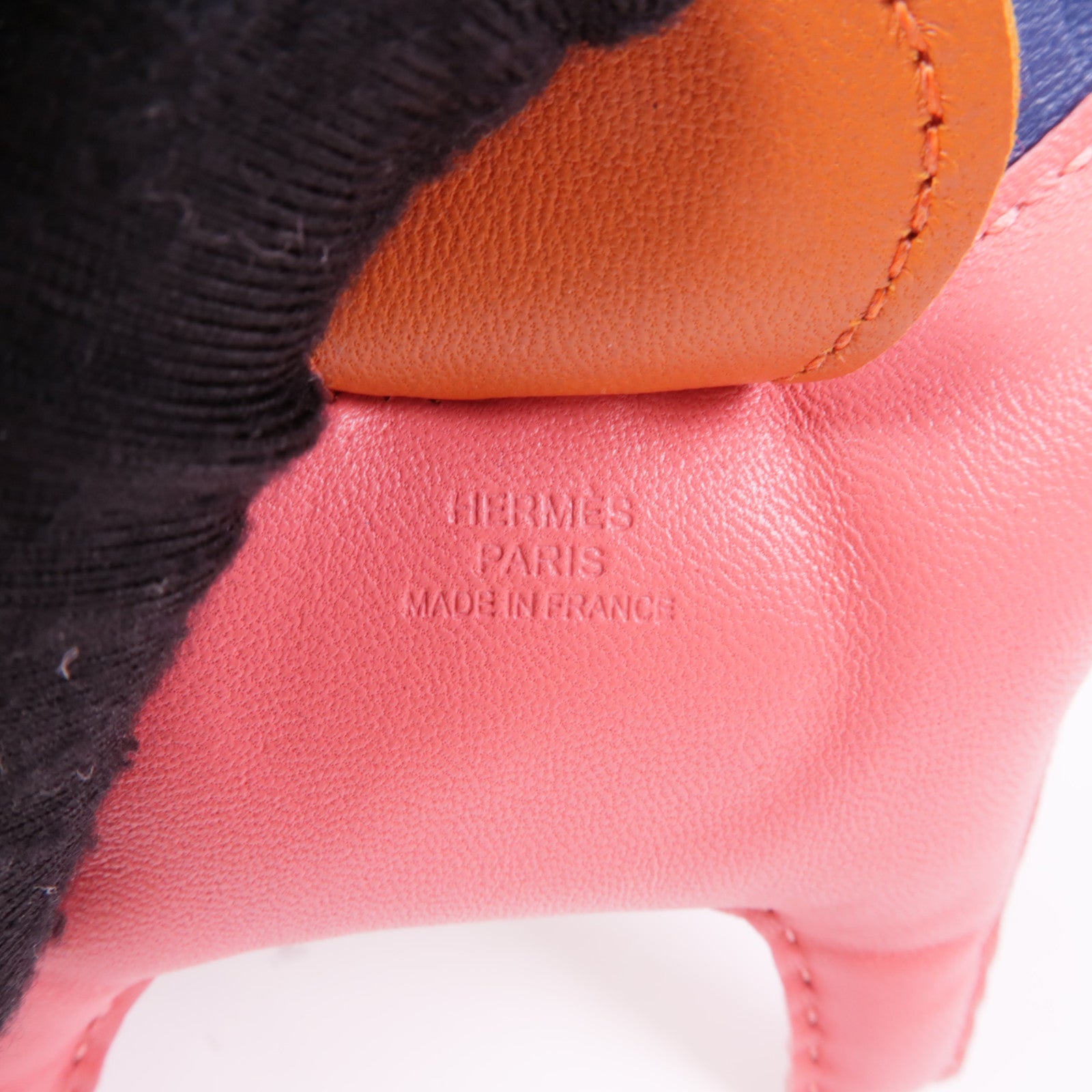 HERMES Milo皮革/Swift皮革Rodeo MM掛飾Rose Azalee