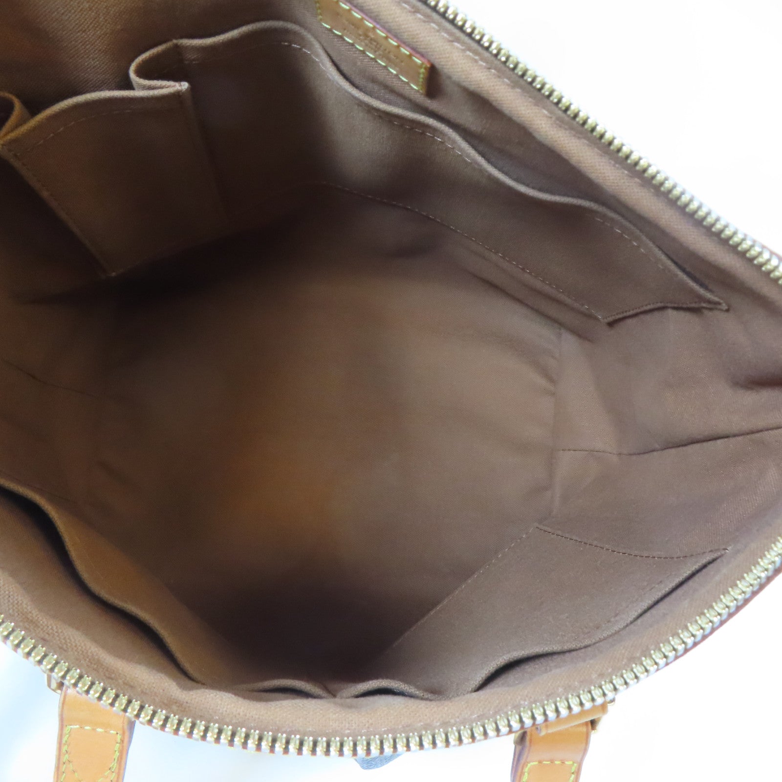 LOUIS VUITTON Monogram Palermo PM金扣手挽肩背兩用袋啡色