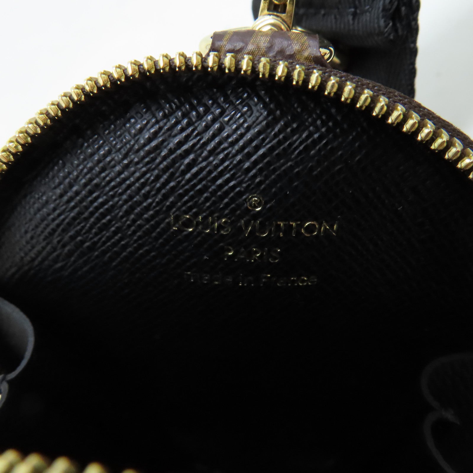 LOUIS VUITTON Monogram Bandouliere Strap金扣肩背帶黑色
