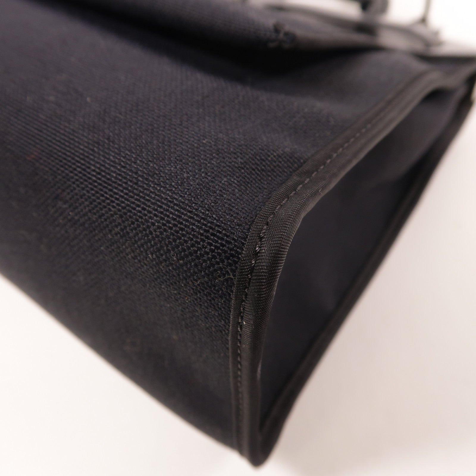 HERMES 帆布Herbag PM銀扣手挽肩背兩用袋
