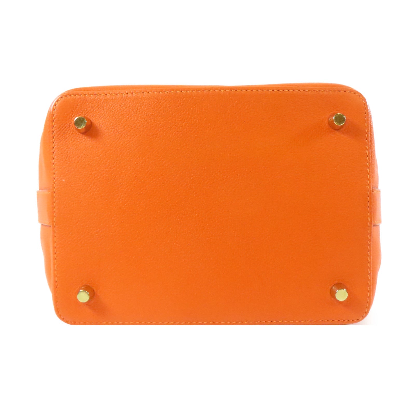 HERMES 【激減優惠】Evercolor皮革Tool Box 20 2 Way Shoulder Bag金扣手挽肩背兩用袋火焰橘