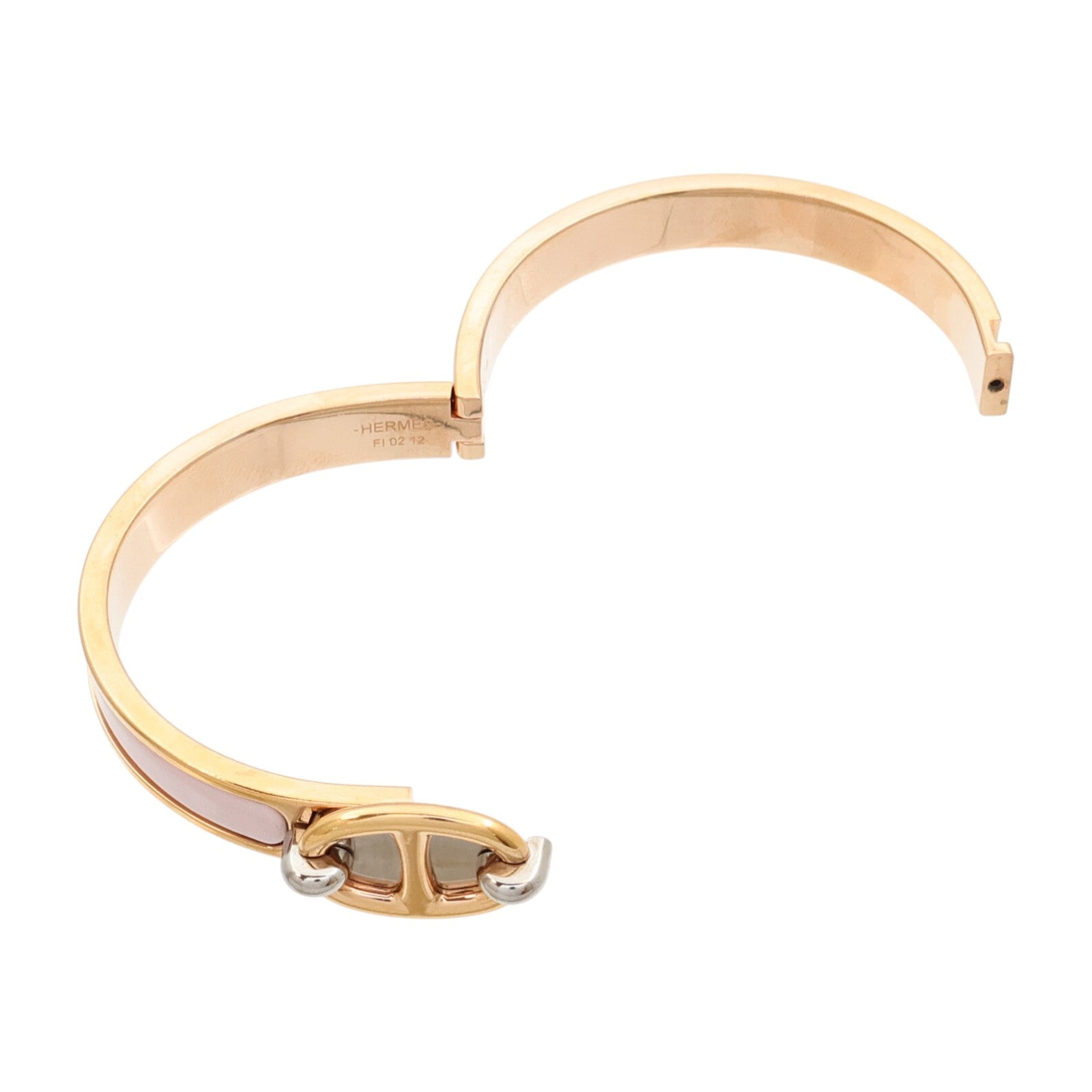 HERMES 金屬/琺瑯Mini Clic Chaine D'Ancre手鐲