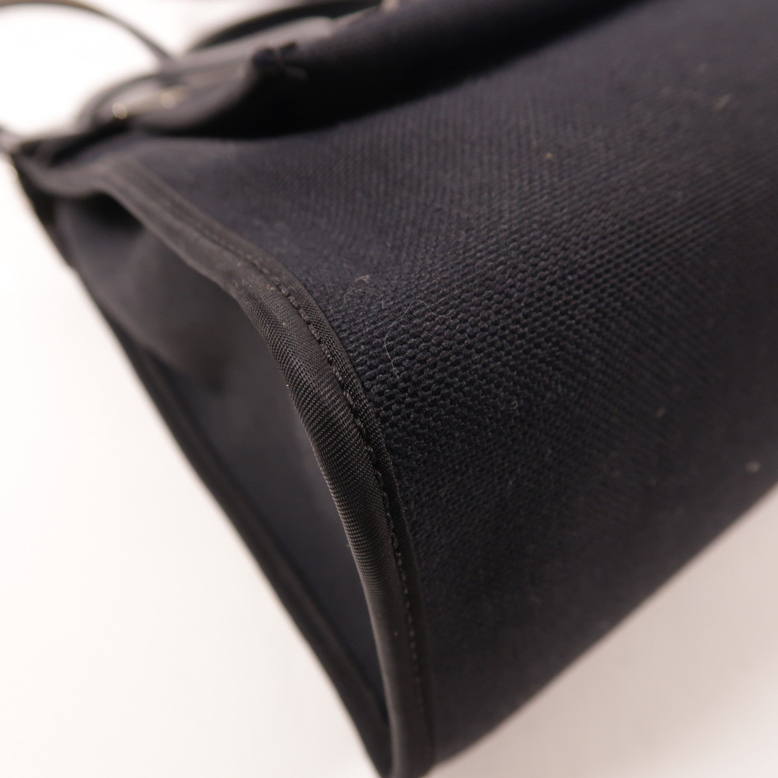 HERMES 帆布Herbag PM銀扣手挽肩背兩用袋