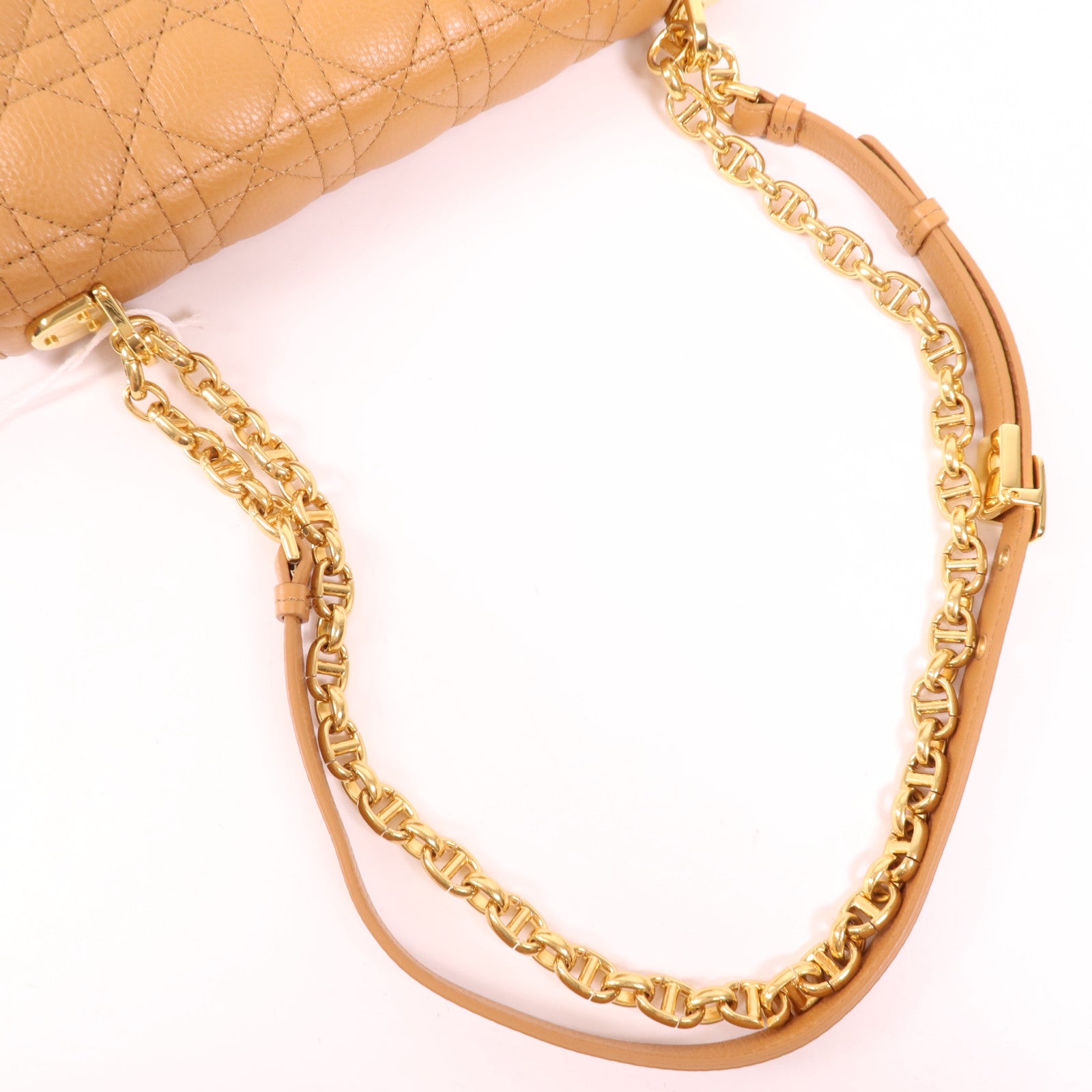 Dior 牛皮皮革Caro Medium金扣肩背袋