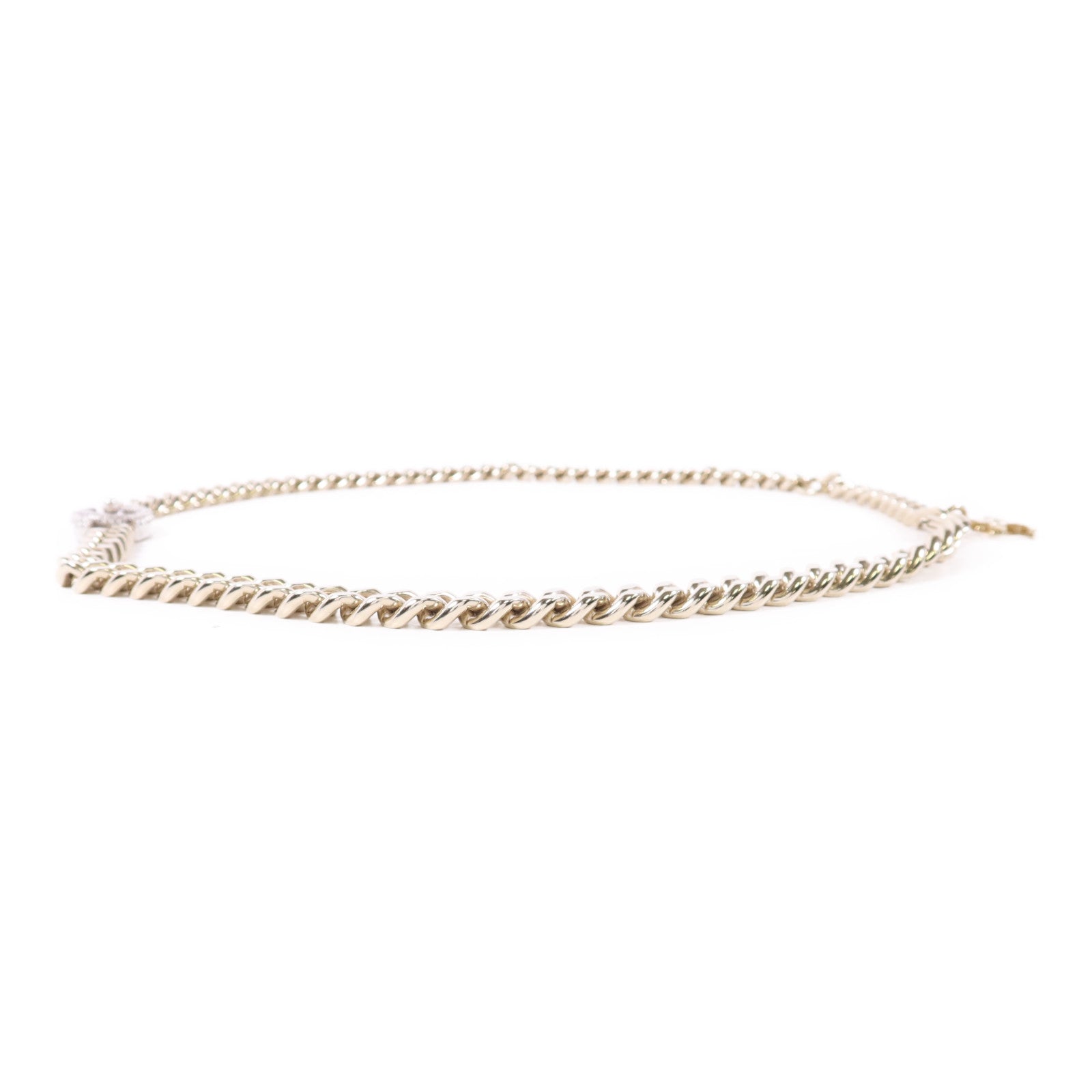 CHANEL 金屬/水晶Chain Belt鍊腰帶