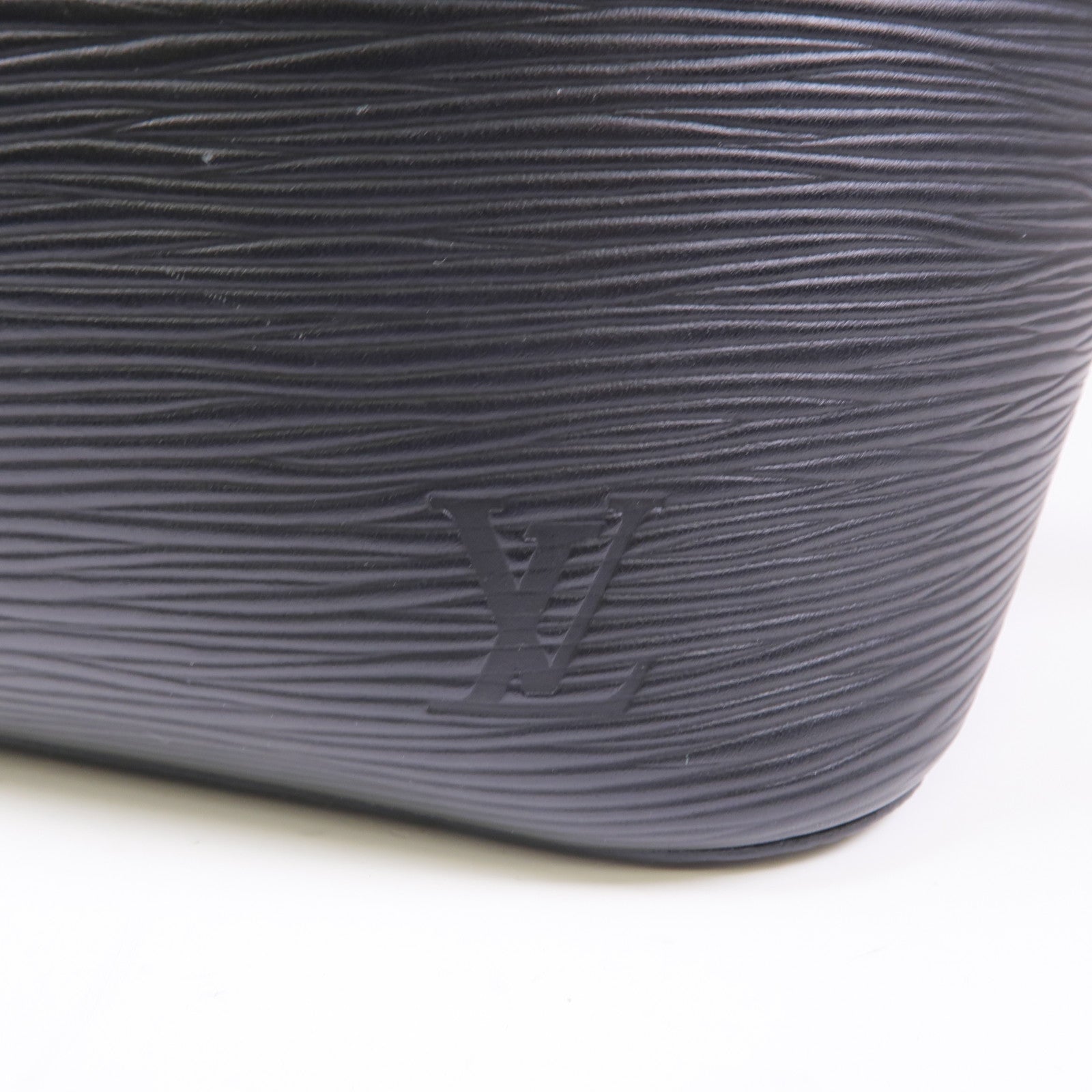 LOUIS VUITTON Epi Neverfull MM銀扣手挽袋