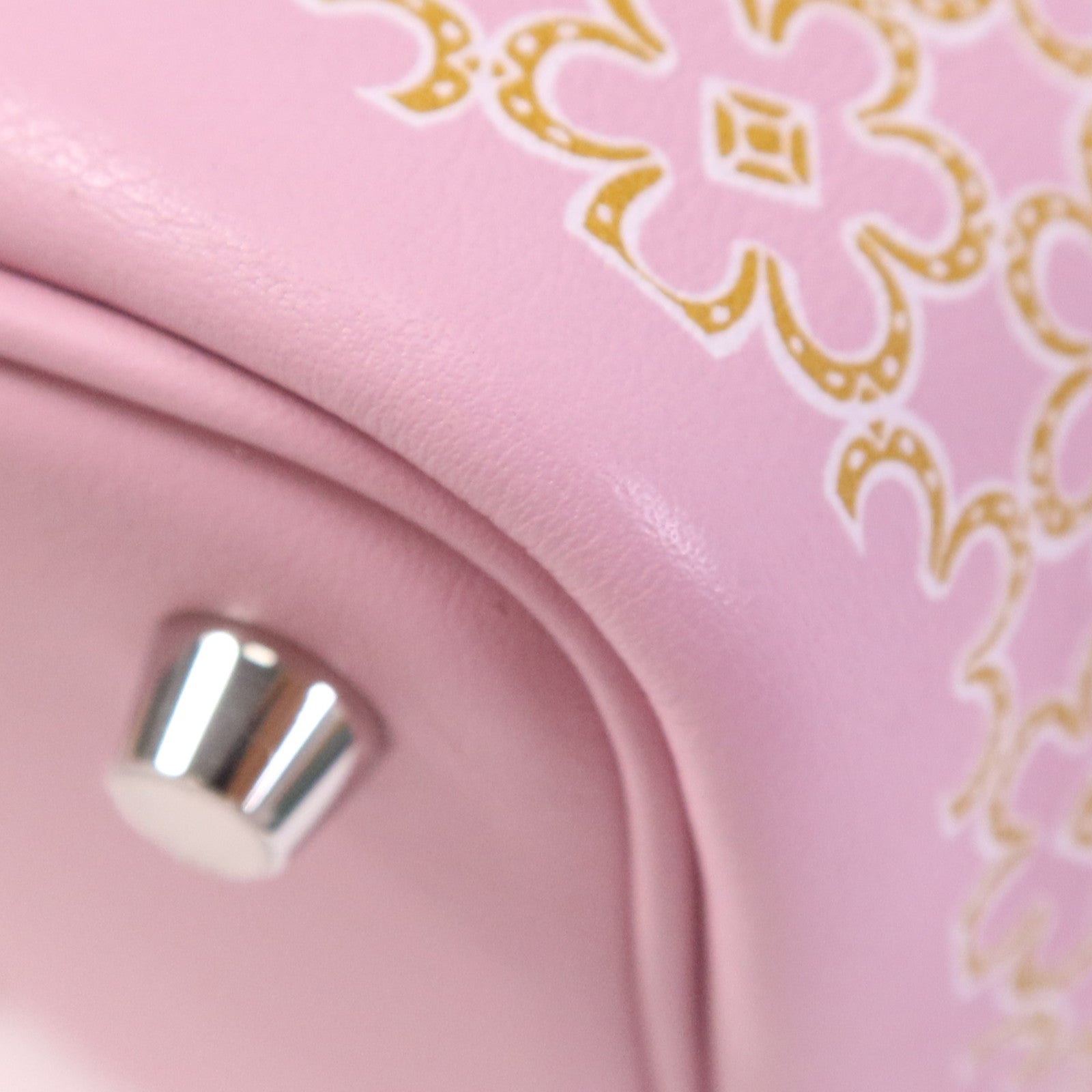 HERMES Swift皮革Picotin PM銀扣手挽袋Mauve Sylvestre