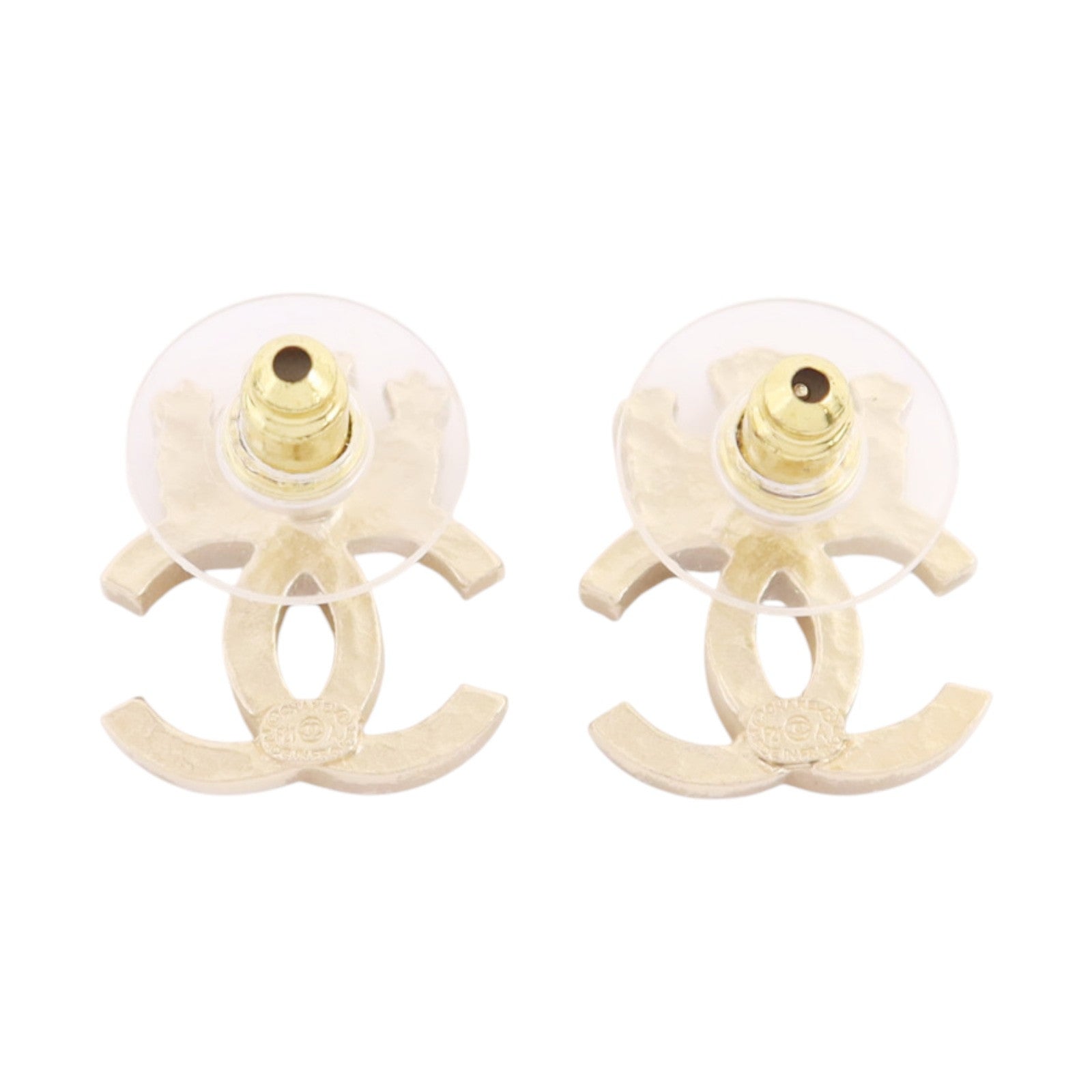CHANEL 【激減優惠】金屬/水鑽Earrings金扣耳環