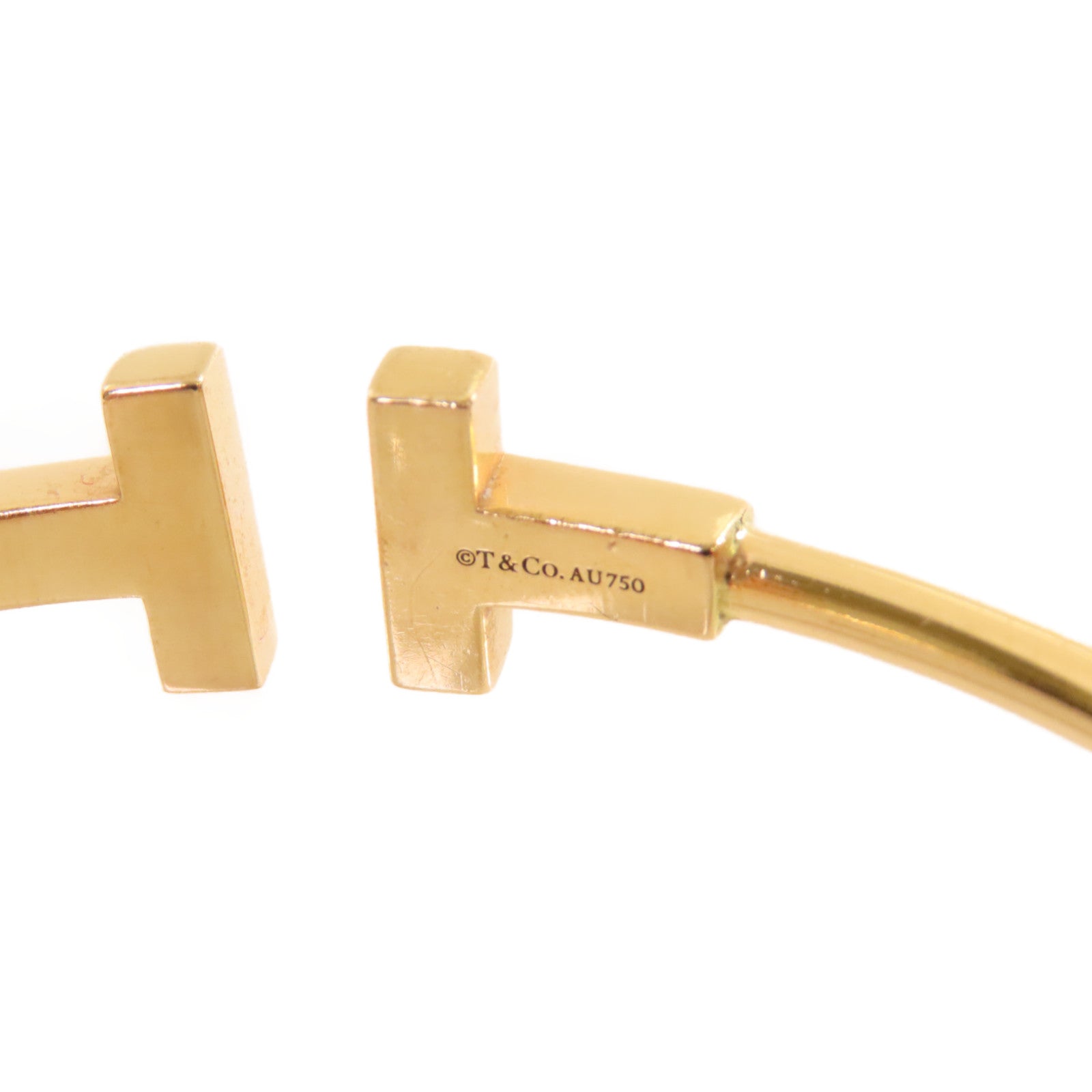 TIFFANY＆CO 18K黃金T Wire Bracelet手鐲