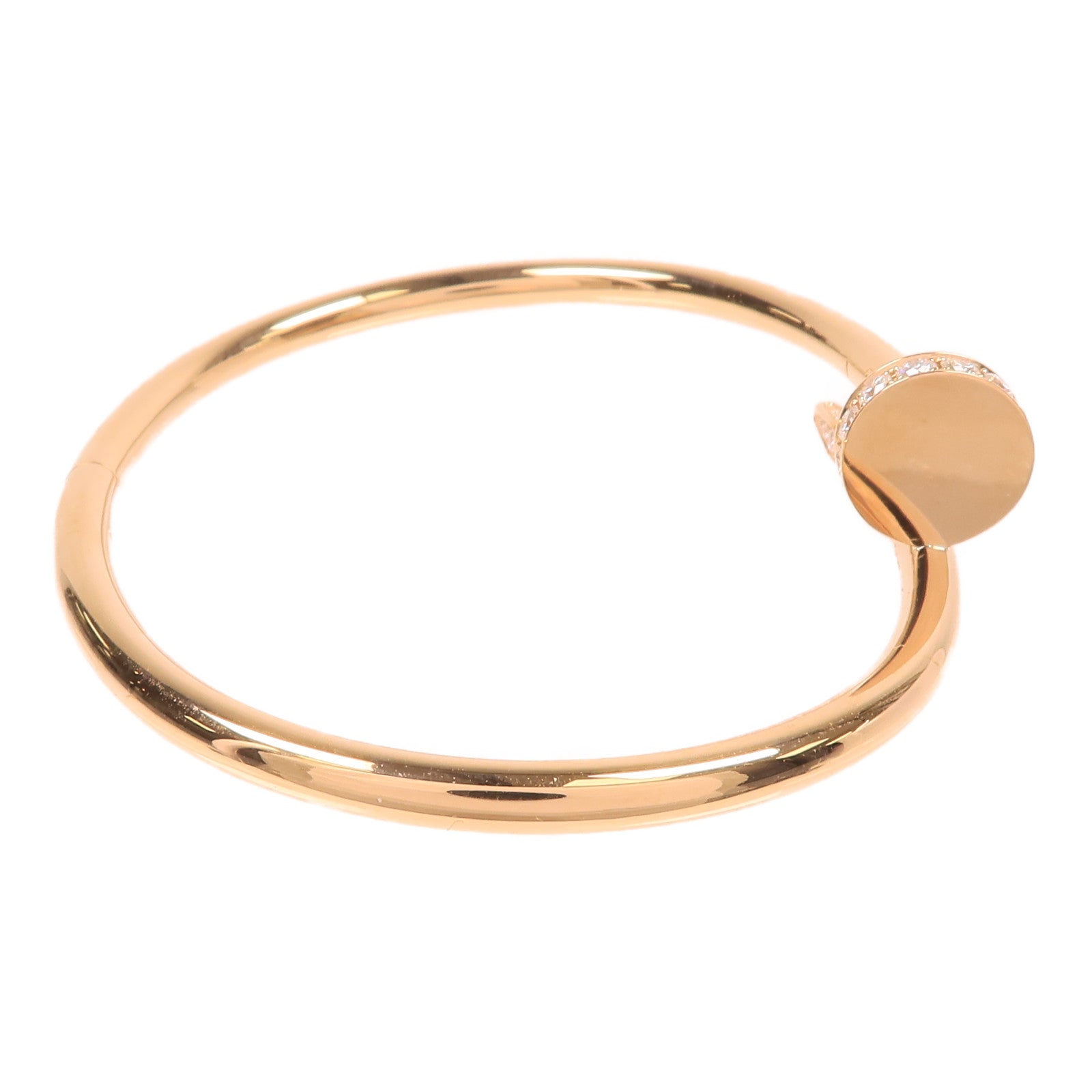 CARTIER 18K玫瑰金Juste Ur Clou Diamond鑽石手鐲Cartier#17