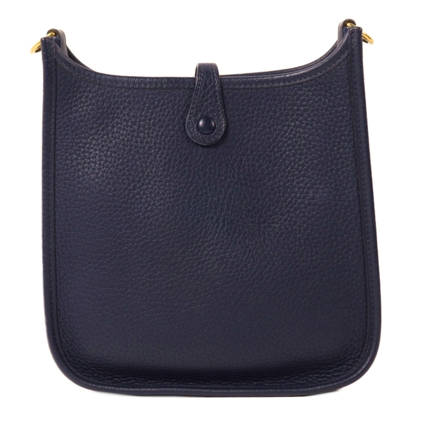 HERMES Clemence皮革Evelyne TPM肩背袋Bleu Nuit