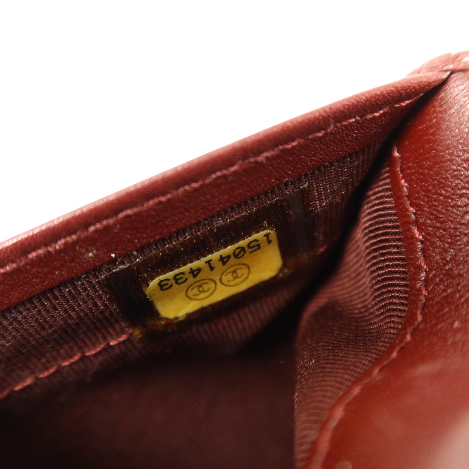 CHANEL 牛皮皮革Wallet銀扣長錢包