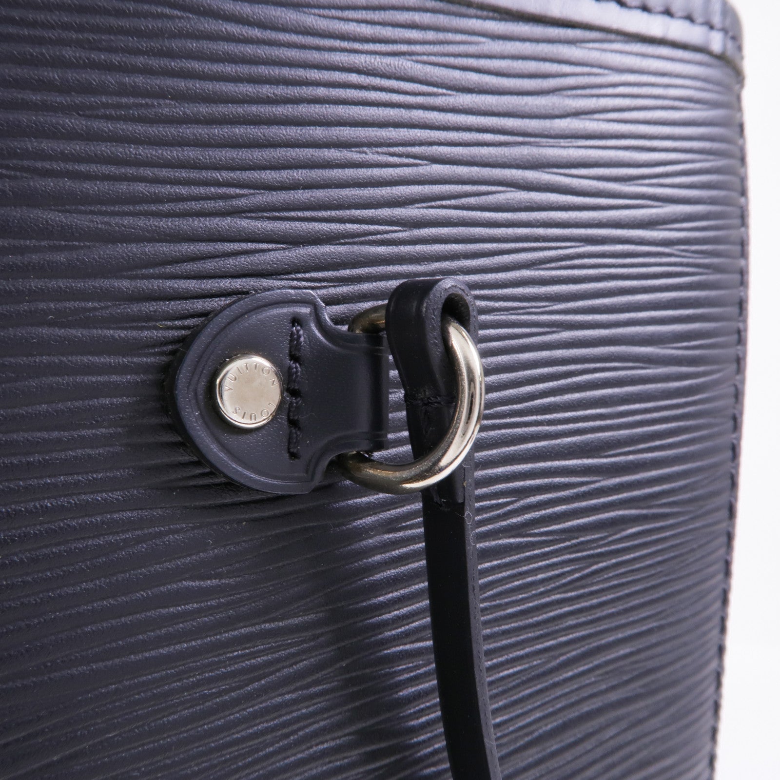 LOUIS VUITTON Epi Neverfull MM銀扣手挽袋