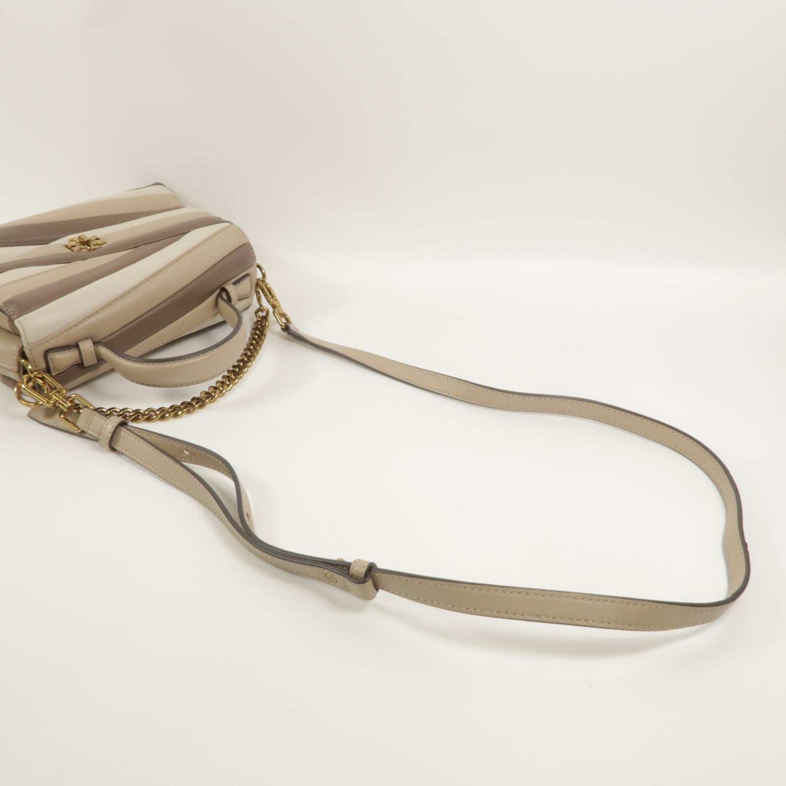 Tory Burch 羊皮皮革Kira Chevron Colorblock手挽肩背兩用袋