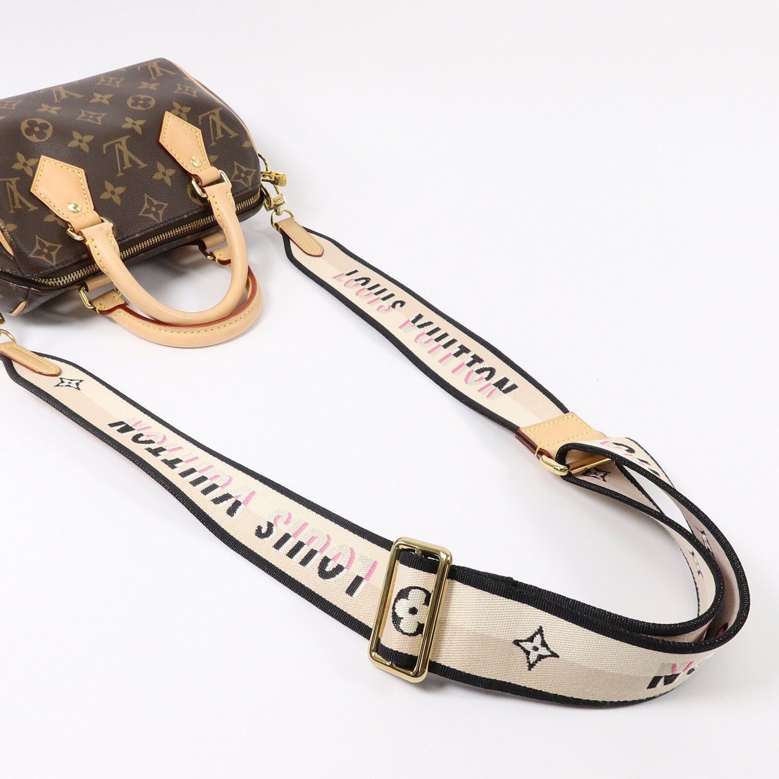 LOUIS VUITTON Monogram Speedy Bandouliere 20手挽肩背兩用袋