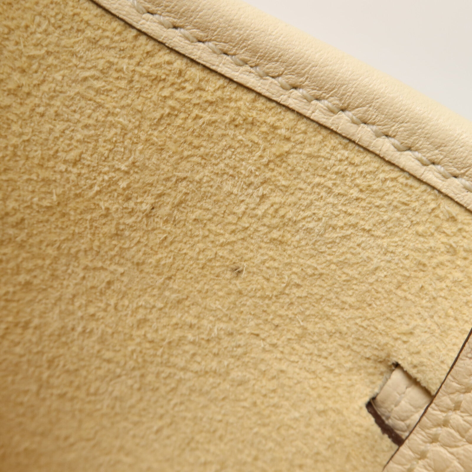 HERMES Clemence皮革Evelyne TPM肩背袋Nata/Blanc