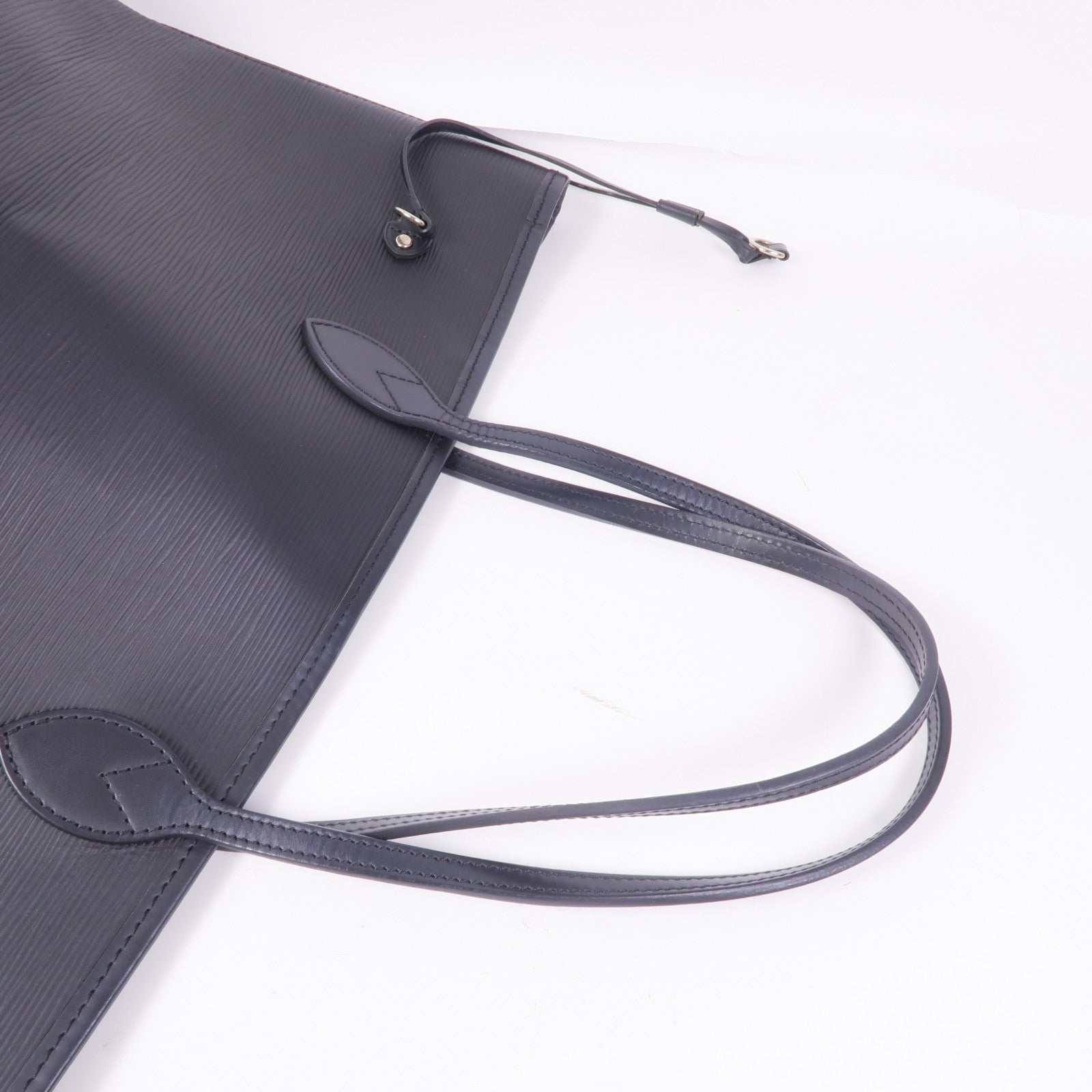 LOUIS VUITTON Epi Neverfull MM銀扣手挽袋