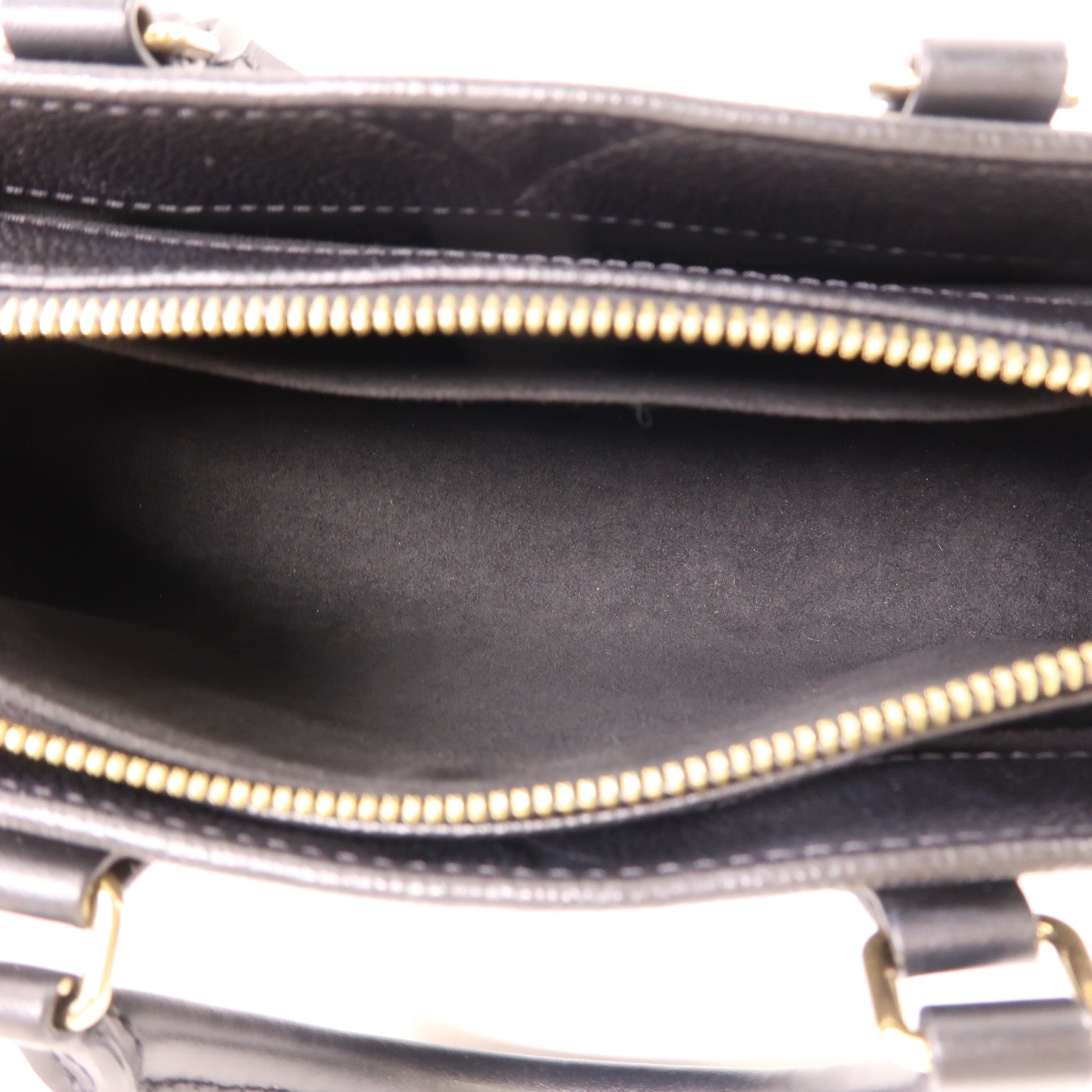 LOUIS VUITTON Monogram Empreinte OnTheGo East West金扣手挽肩背兩用袋黑色