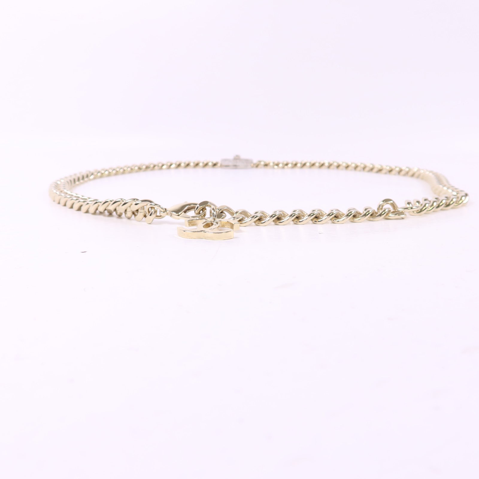 CHANEL 金屬/水晶Chain Belt鍊腰帶