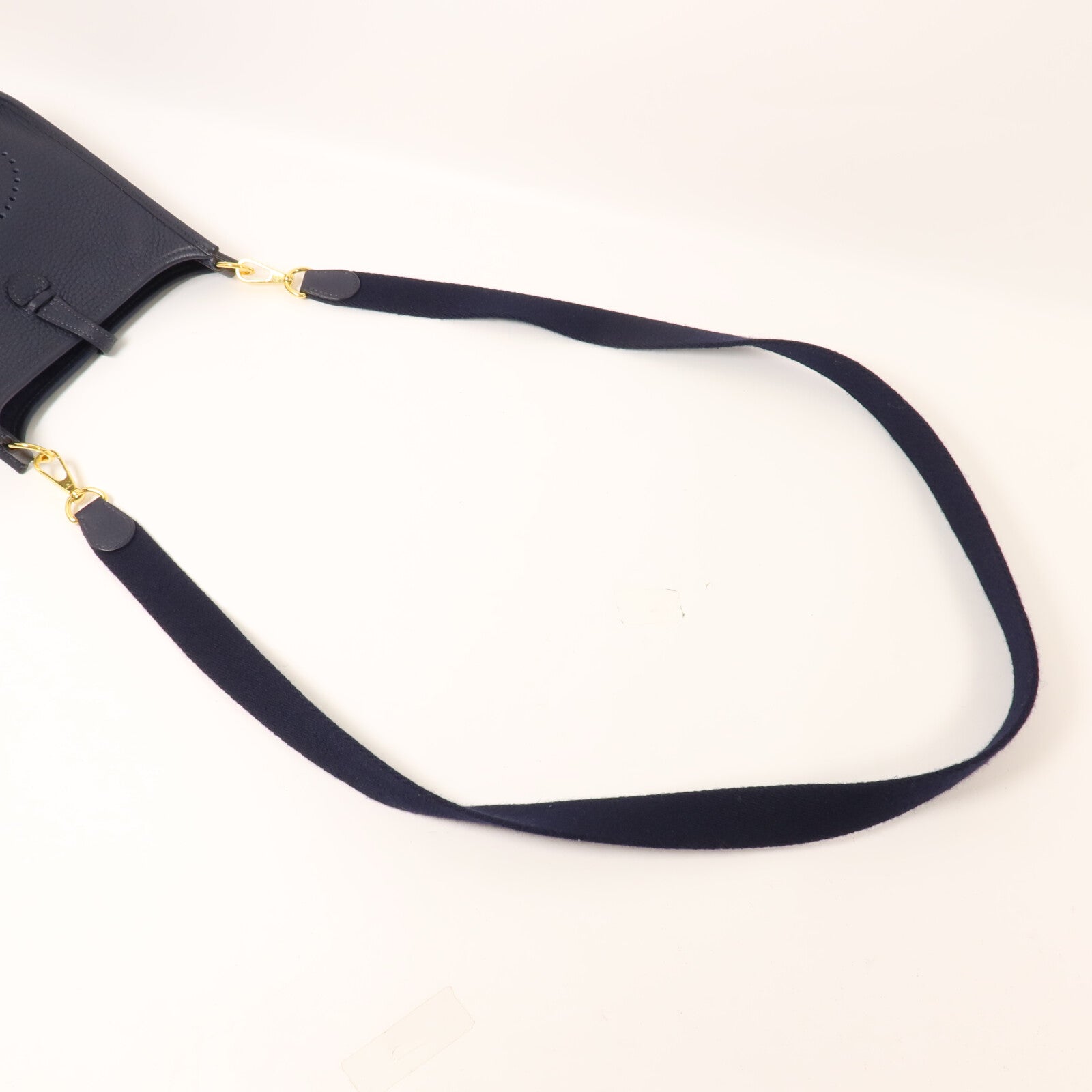 HERMES Clemence皮革Evelyne TPM肩背袋Bleu Nuit