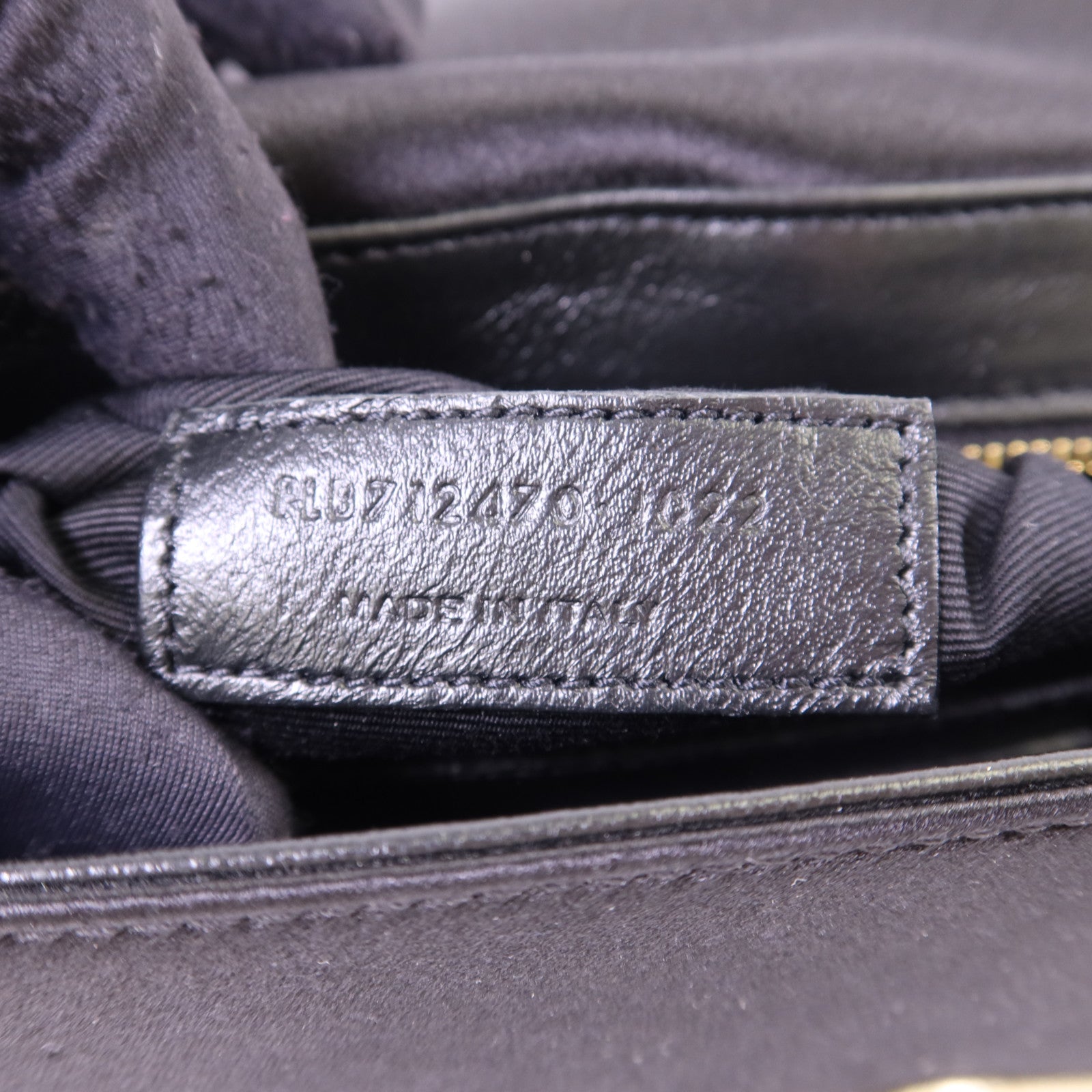 SAINT LAURENT 絨布Sac Ming Jamie金扣鏈帶肩背袋