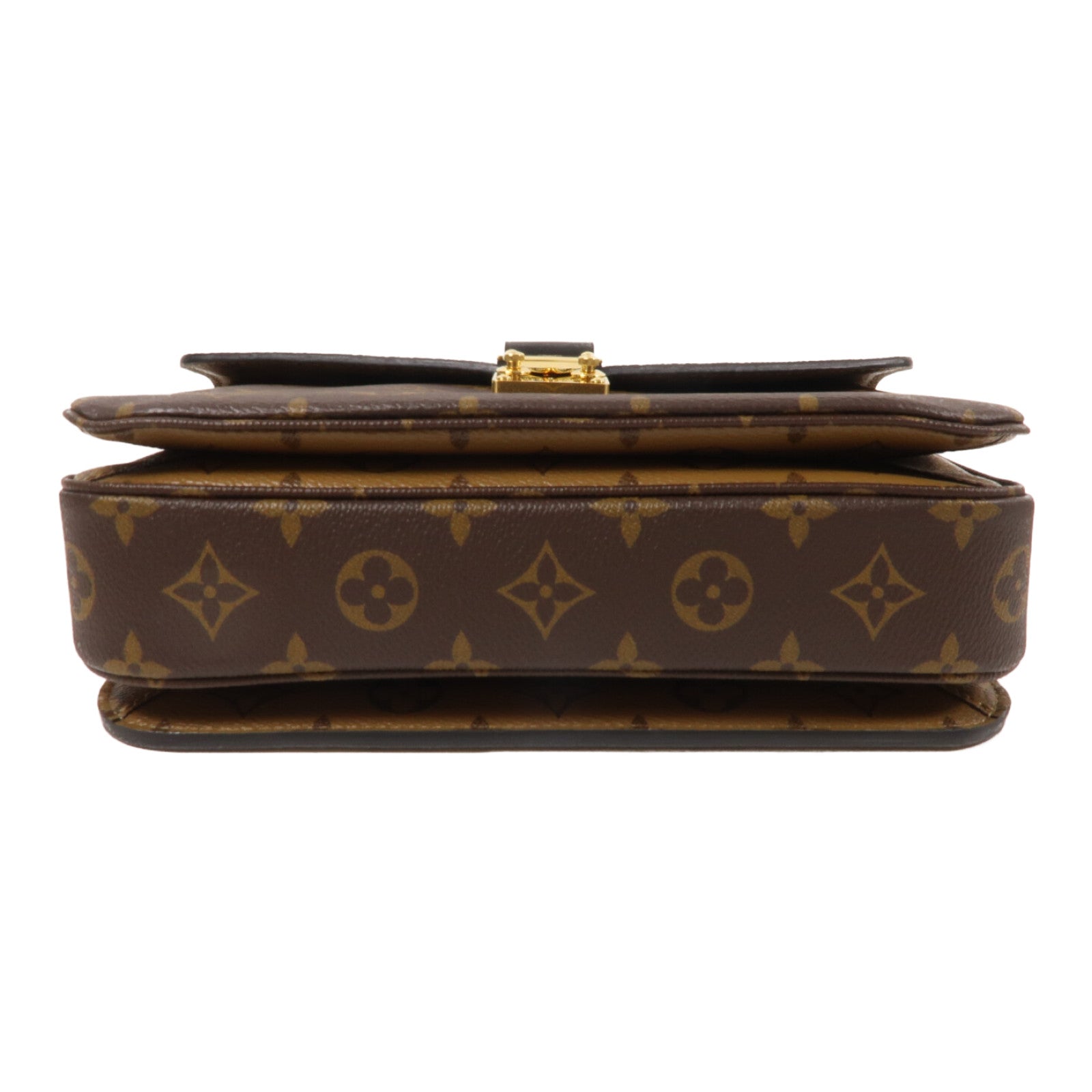 LOUIS VUITTON Monogram Reverse Pochette Metis金扣手挽肩背兩用袋