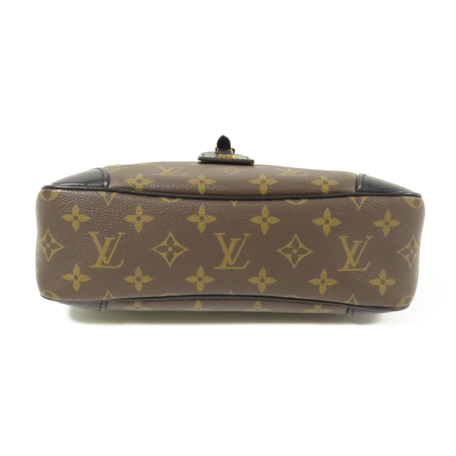 LOUIS VUITTON Monogram Macassar Odeon PM金扣手挽袋