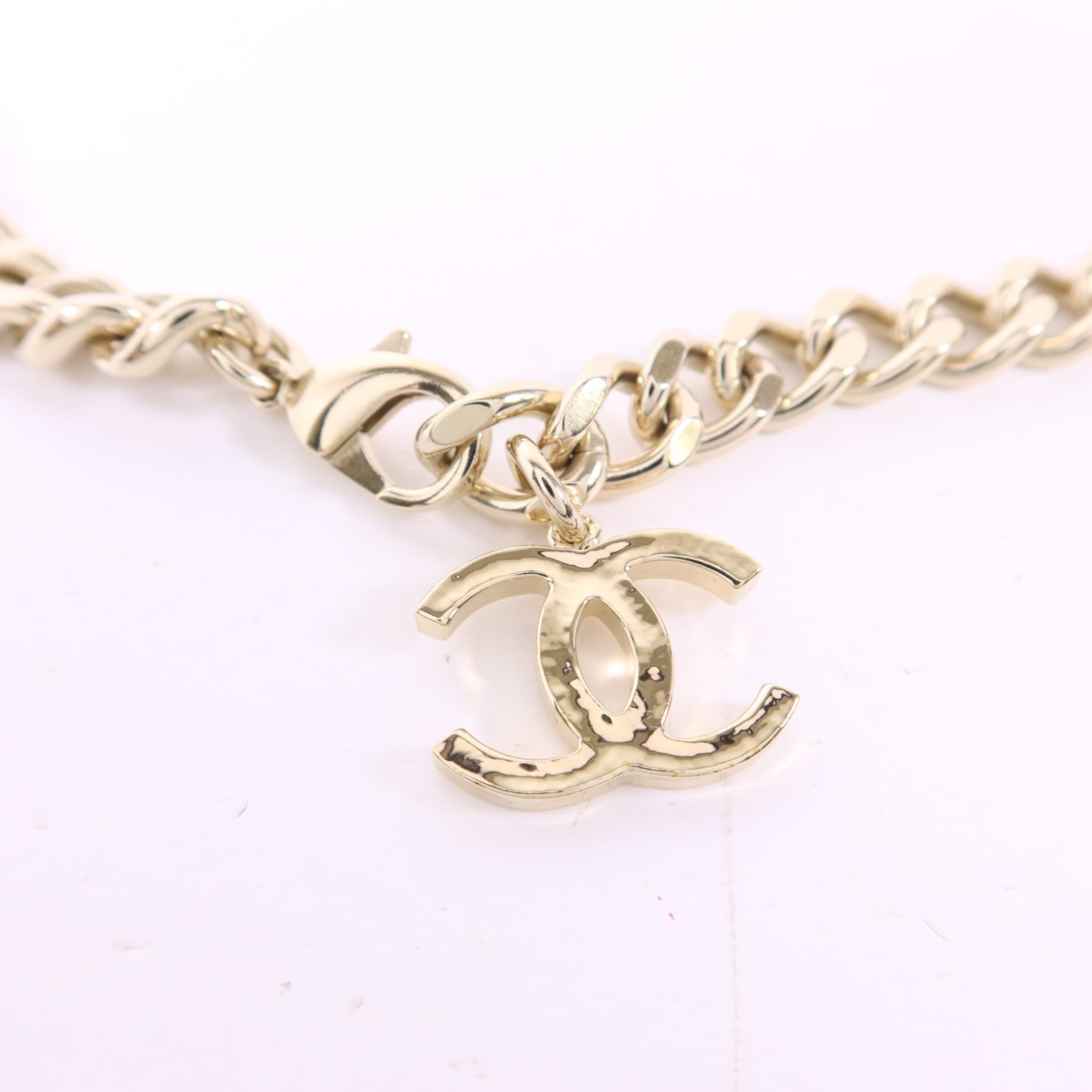 CHANEL 金屬/水晶Chain Belt鍊腰帶