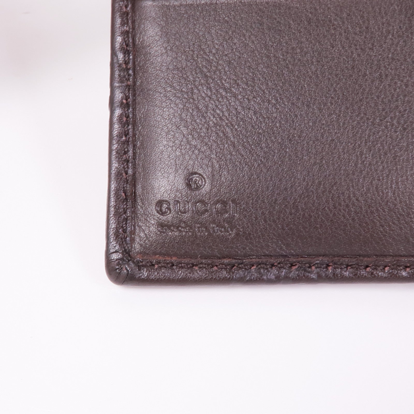 GUCCI 牛皮皮革Wallet銀扣錢包