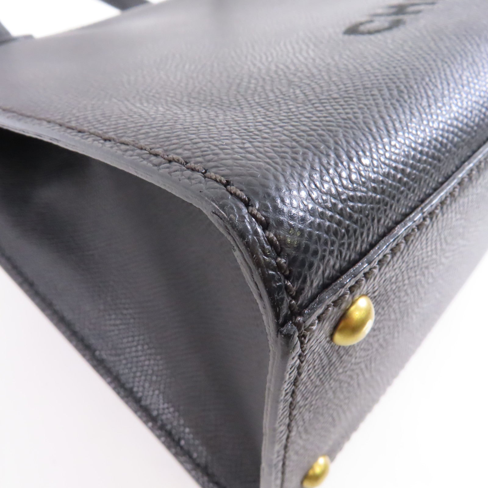 CHANEL 【激減優惠】牛皮皮革Vanity Tote Bag金扣肩背袋黑色