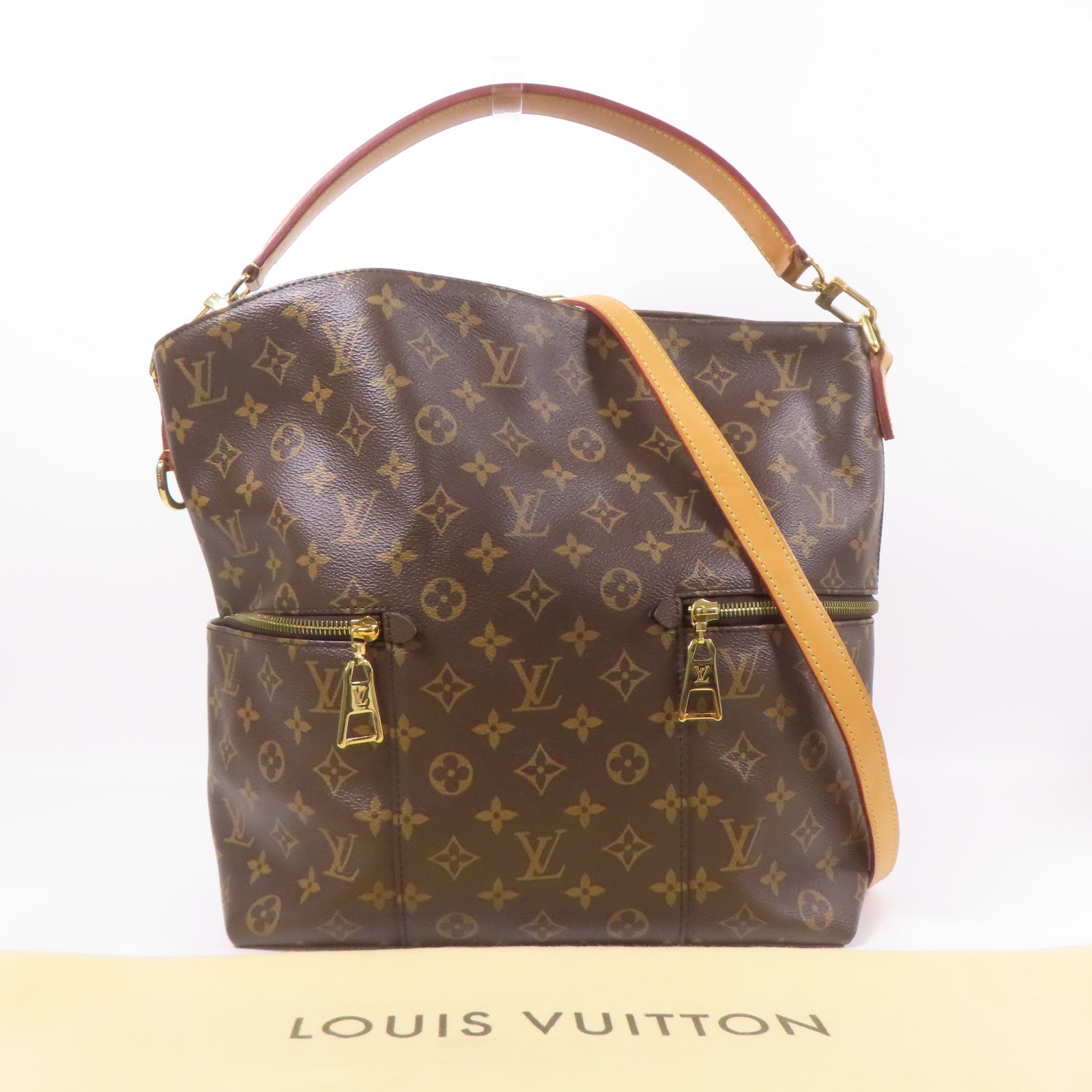 LOUIS VUITTON LV GHW Melie 2way Shoulder Bag M41544 Monogram Brown
