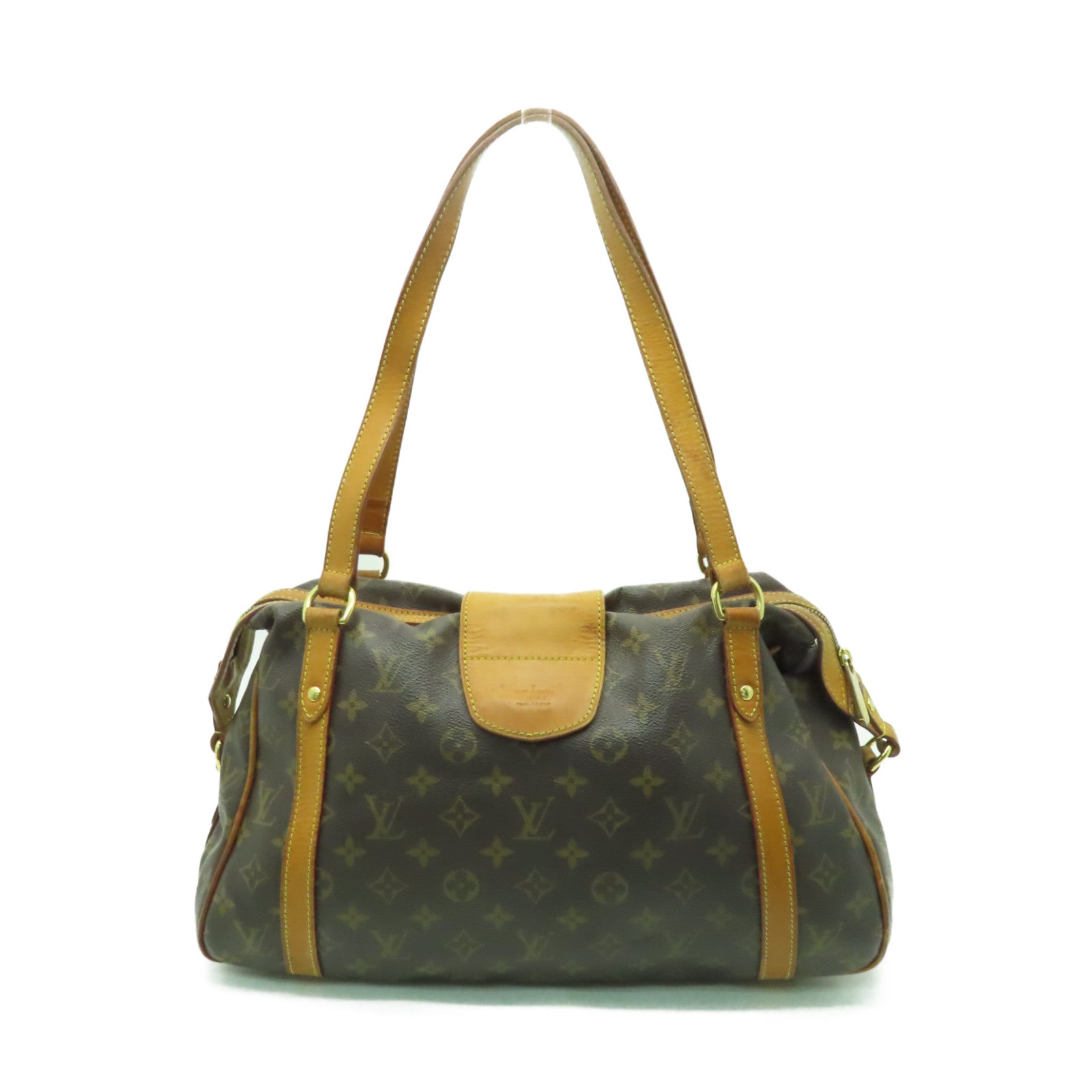 LOUIS VUITTON 【激減優惠】Monogram Stresa GM金扣肩背袋啡色