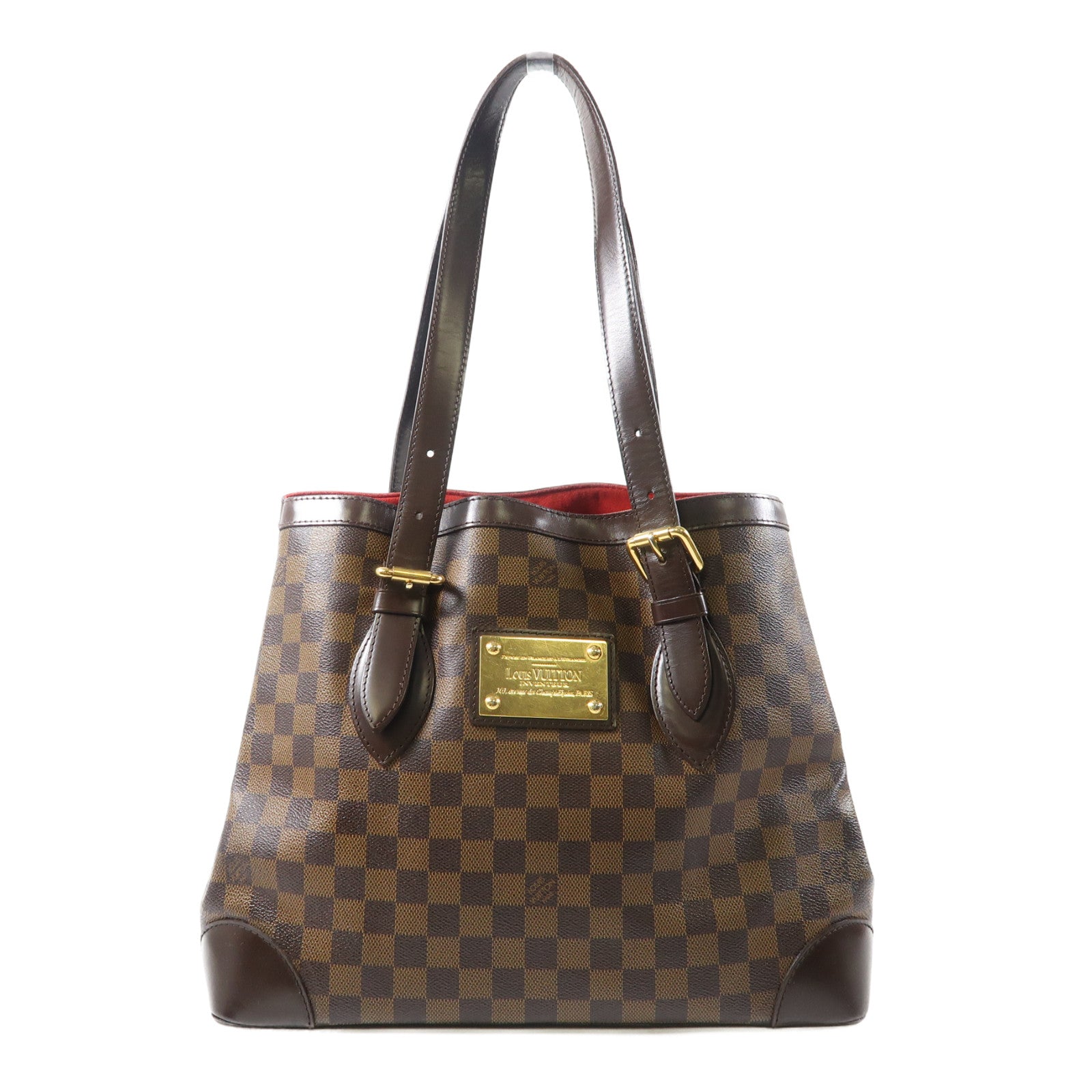 LOUIS VUITTON 【激減優惠】Damier Hampstead MM金扣肩背袋啡色